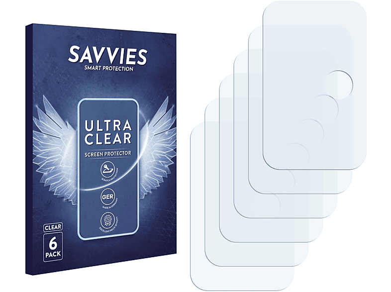 SAVVIES 6x klare Schutzfolie(für Xiaomi Redmi 10)