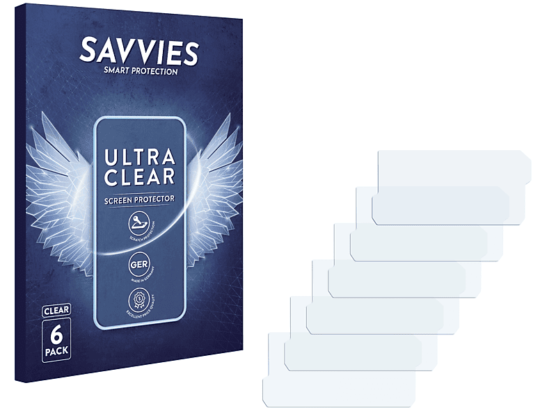 SAVVIES 6x klare Schutzfolie(für KTM 390 2017) Duke