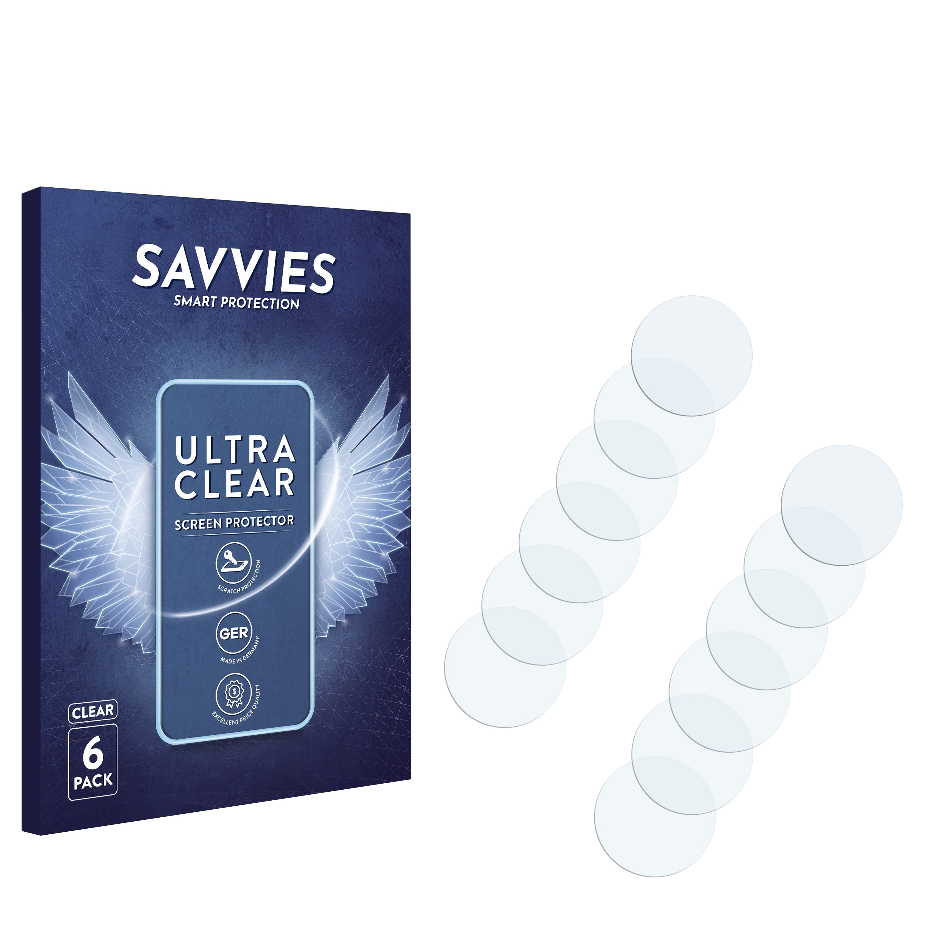 SAVVIES 6x klare Schutzfolie(für Apple mini) iPhone 13