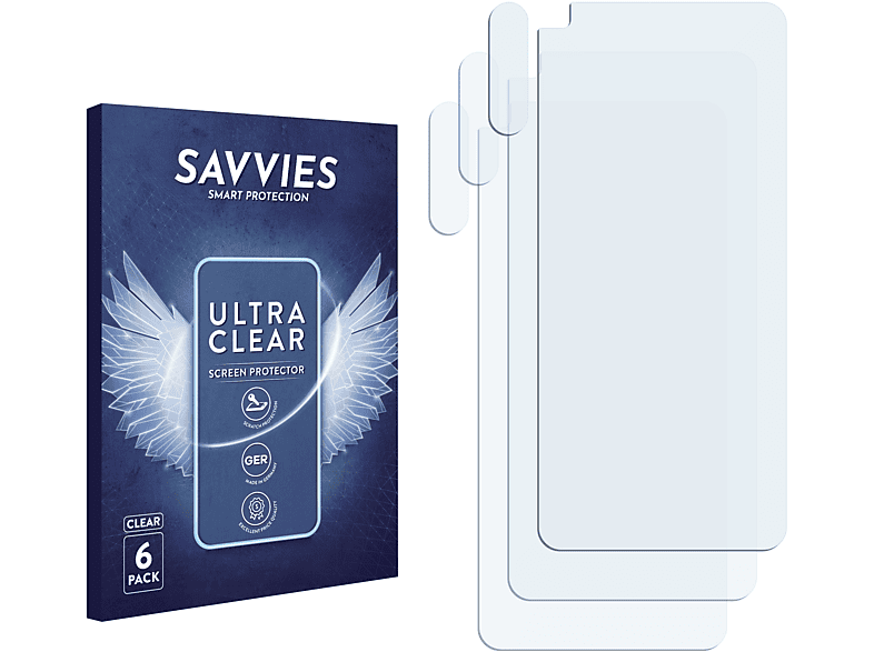 SAVVIES 6x klare Schutzfolie(für OnePlus Nord CE 5G)