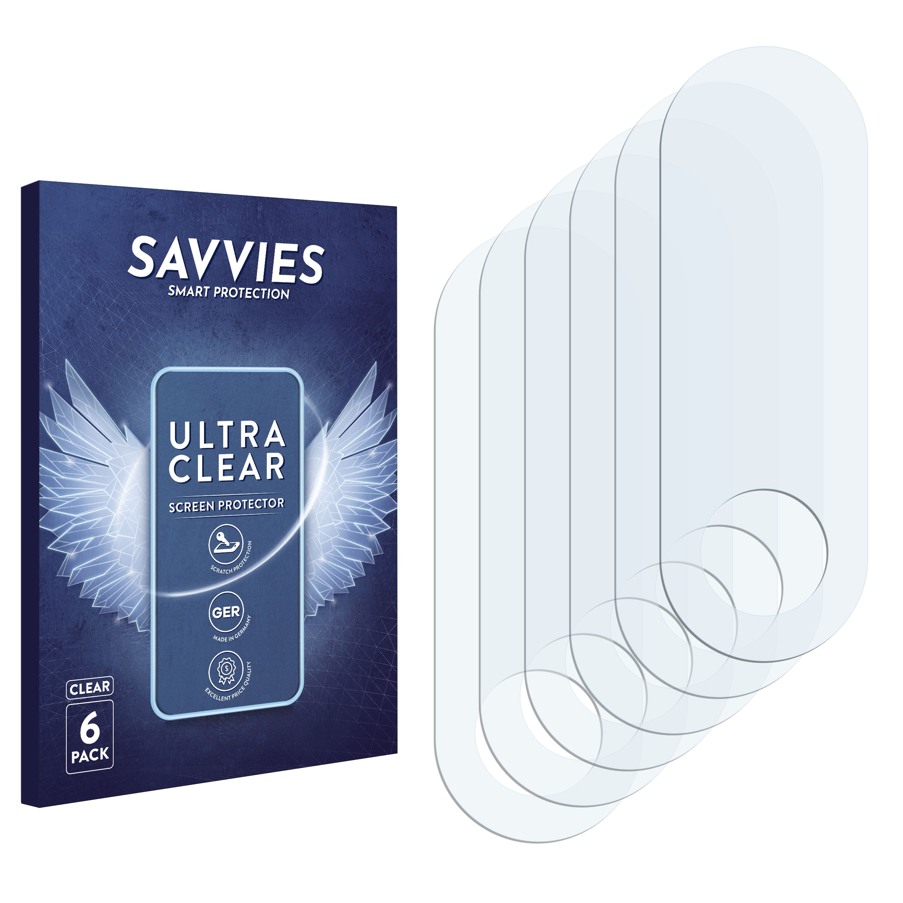 Schutzfolie(für Plus SAVVIES Tab 5G) 6x Galaxy Samsung klare S8