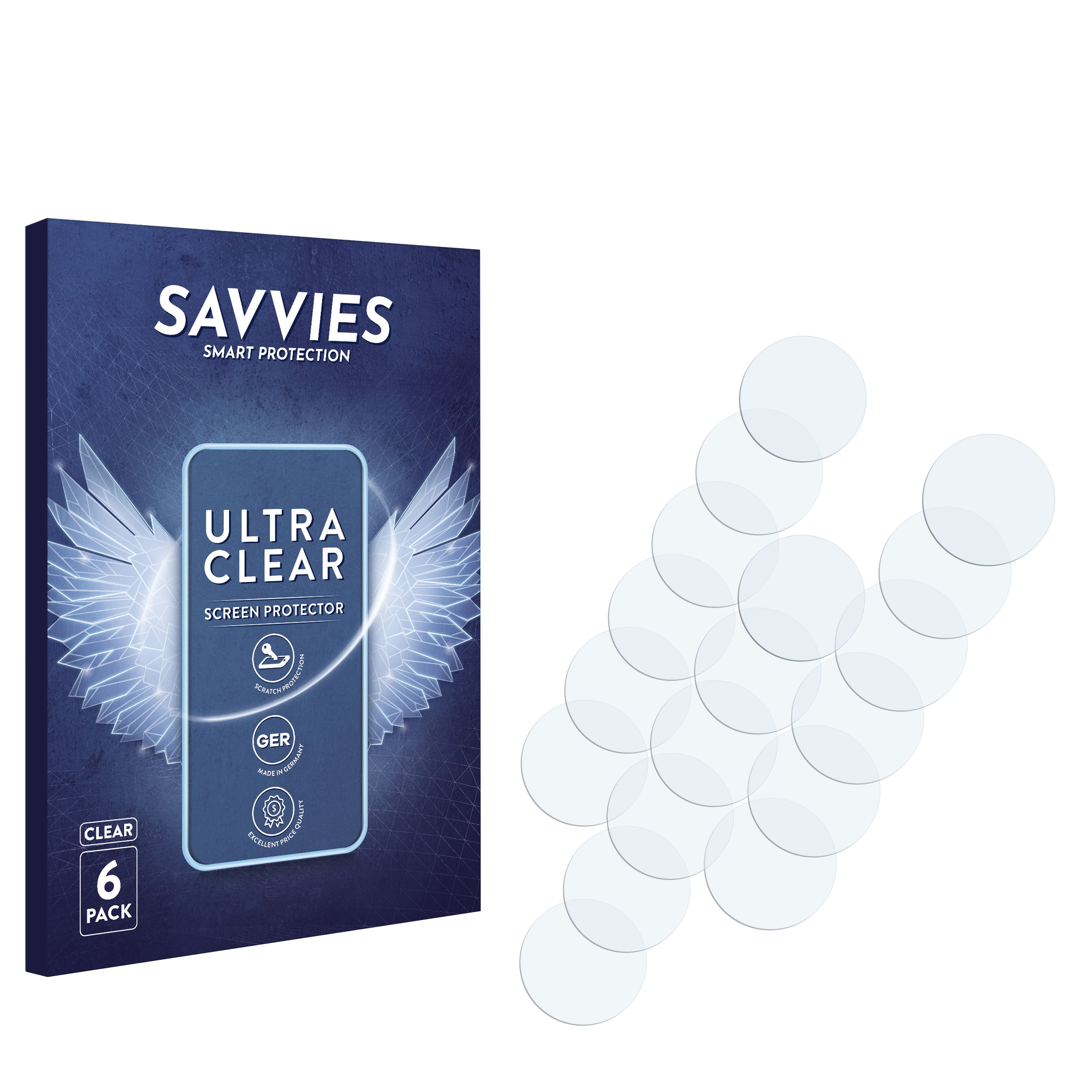 SAVVIES 6x klare Schutzfolie(für Apple iPhone Max) 13 Pro