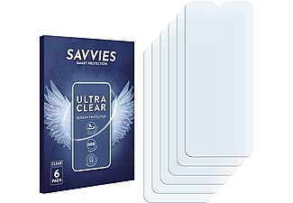 SAVVIES 6x klare Schutzfolie(für Nokia C21 Plus)
