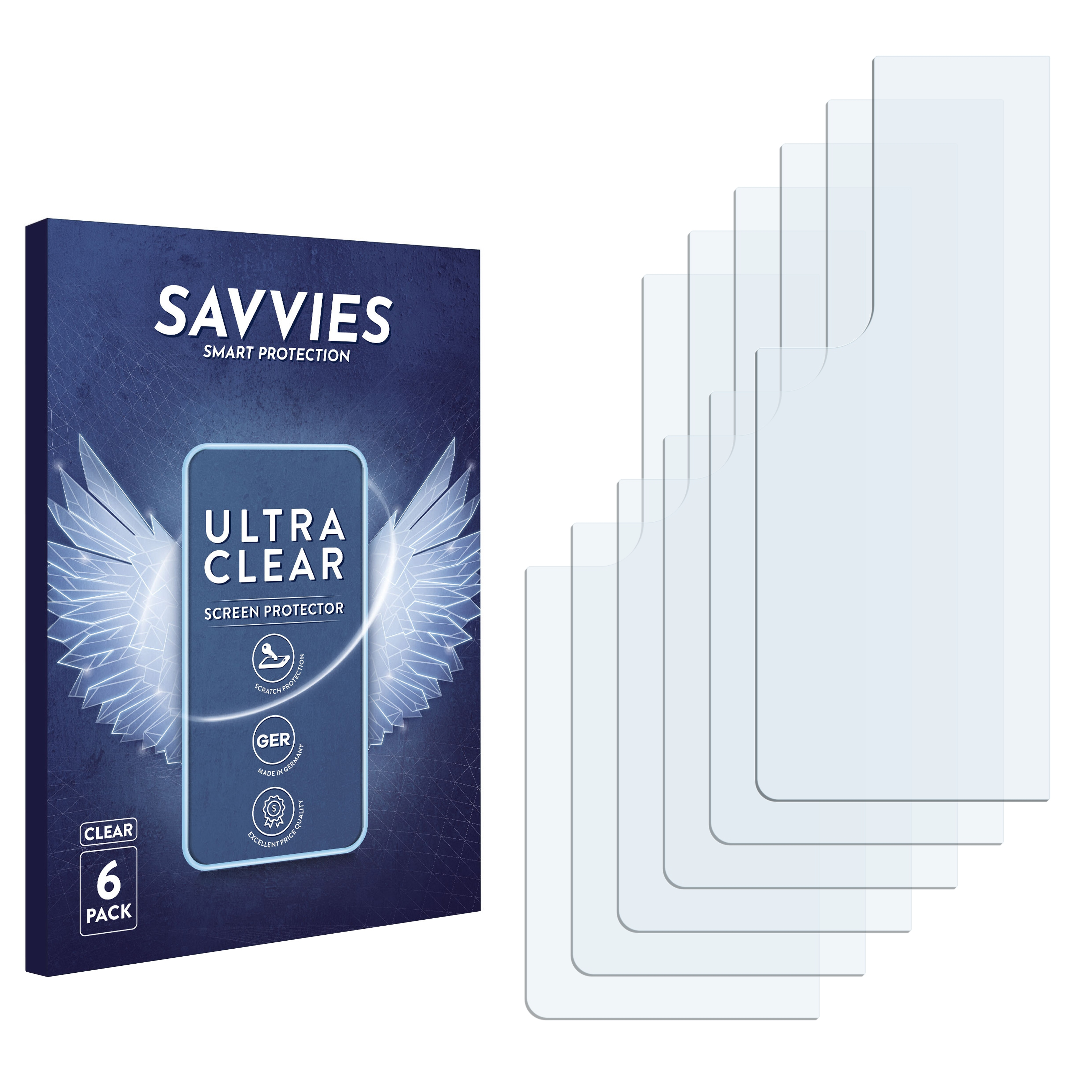 SAVVIES 6x klare Schutzfolie(für Samsung Galaxy Z 4) Fold
