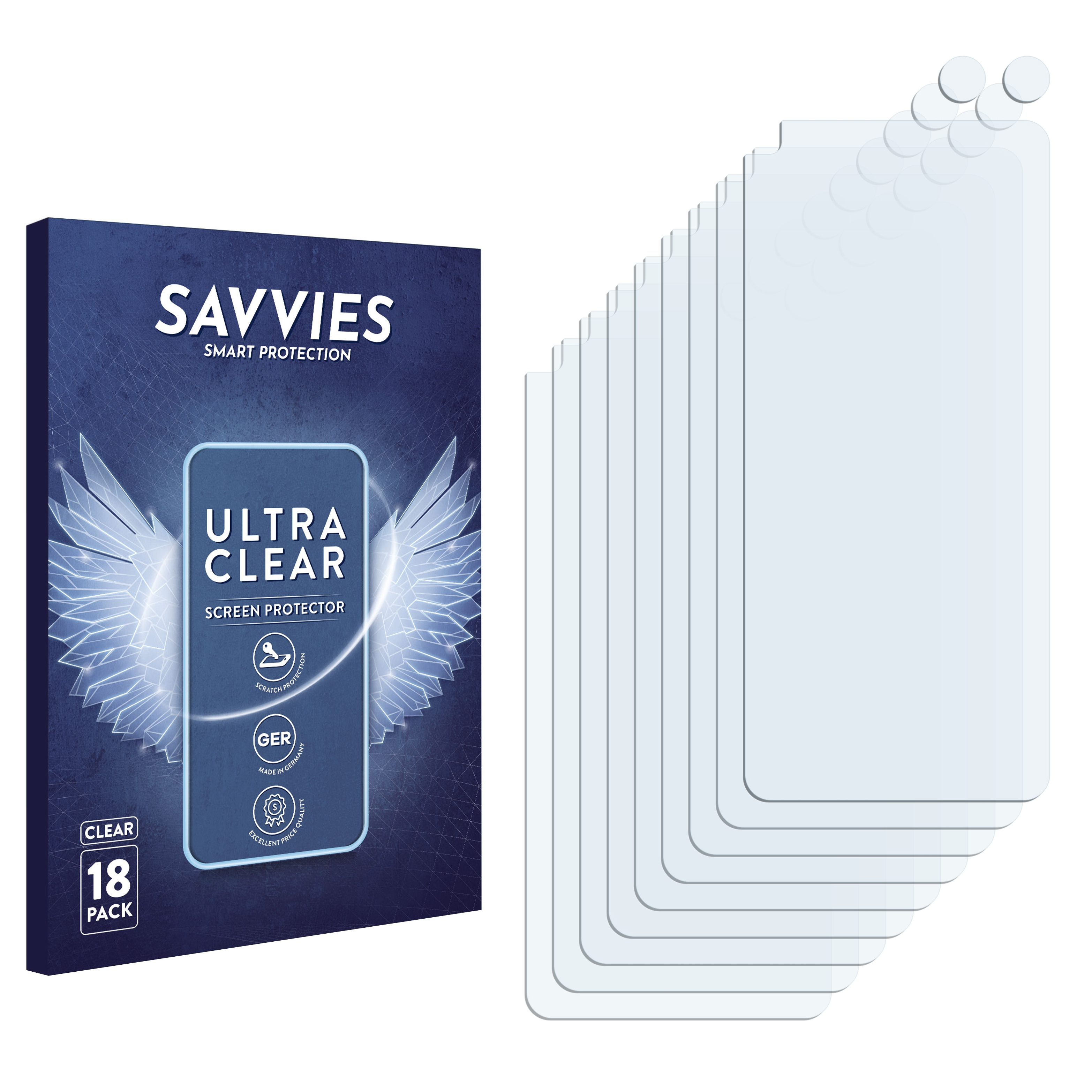 SAVVIES OnePlus klare 2 Schutzfolie(für Nord 18x 5G)