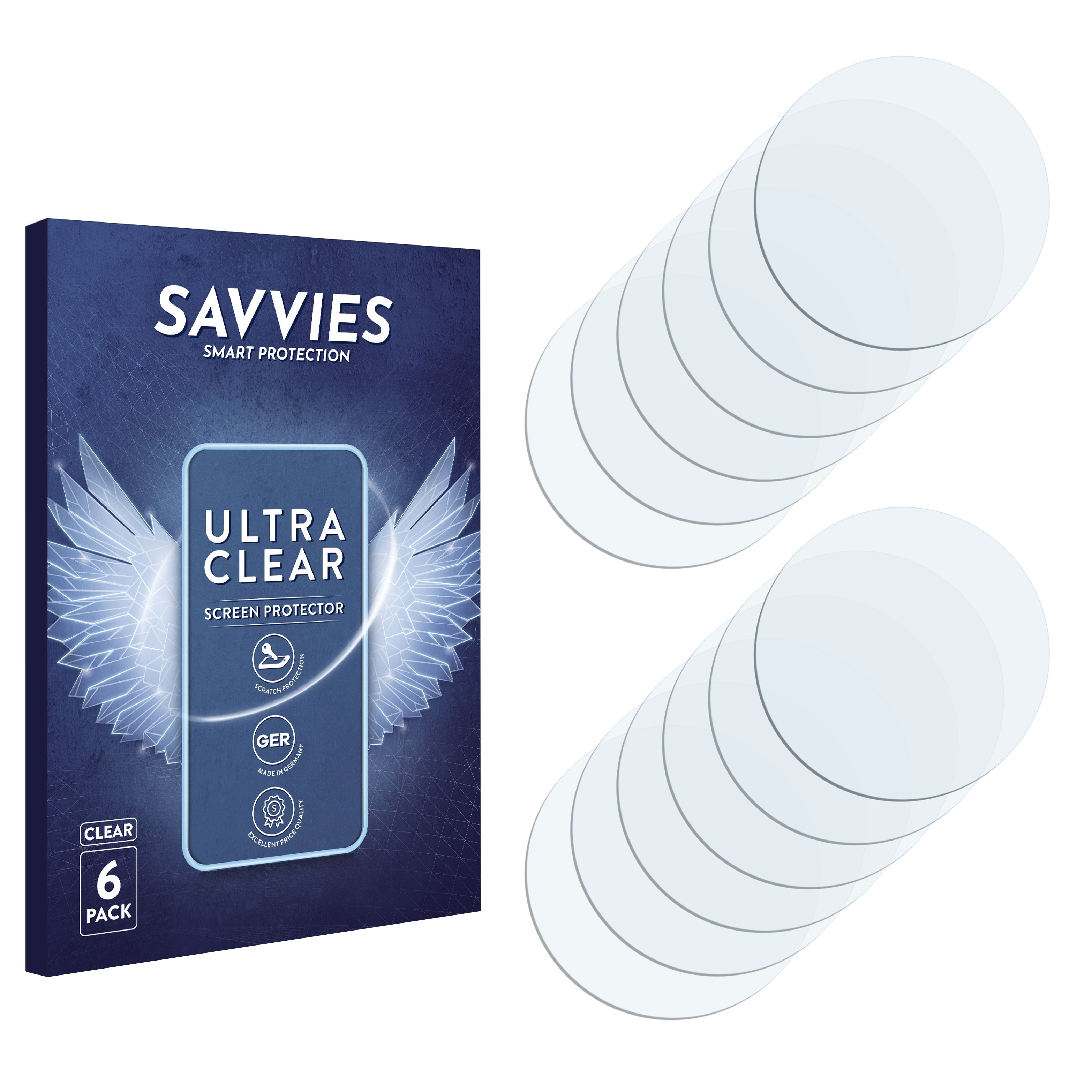SAVVIES 6x klare Schutzfolie(für Pro) Samsung Xcover 6 Galaxy