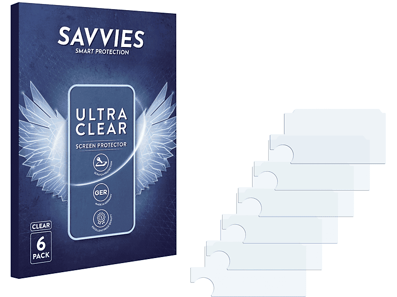 SAVVIES 6x klare Schutzfolie(für FlySky FS-i6X)
