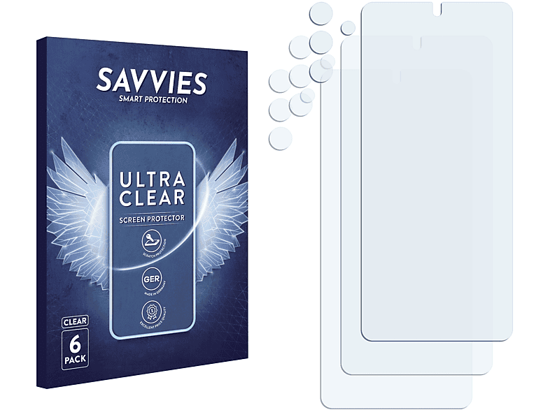 Schutzfolie(für SAVVIES klare 6x Samsung A73 Galaxy 5G)