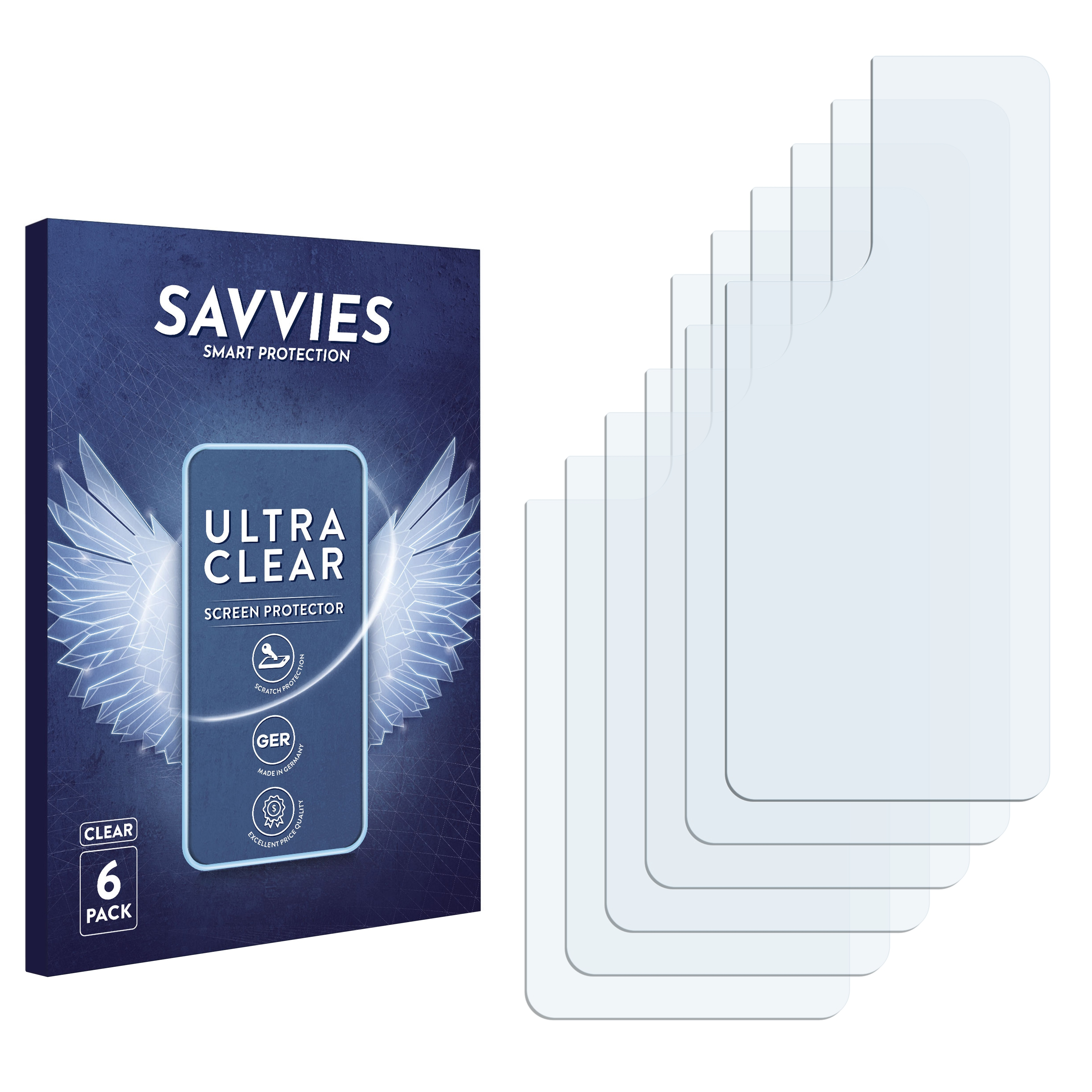 SAVVIES 6x klare Schutzfolie(für Samsung M13) Galaxy