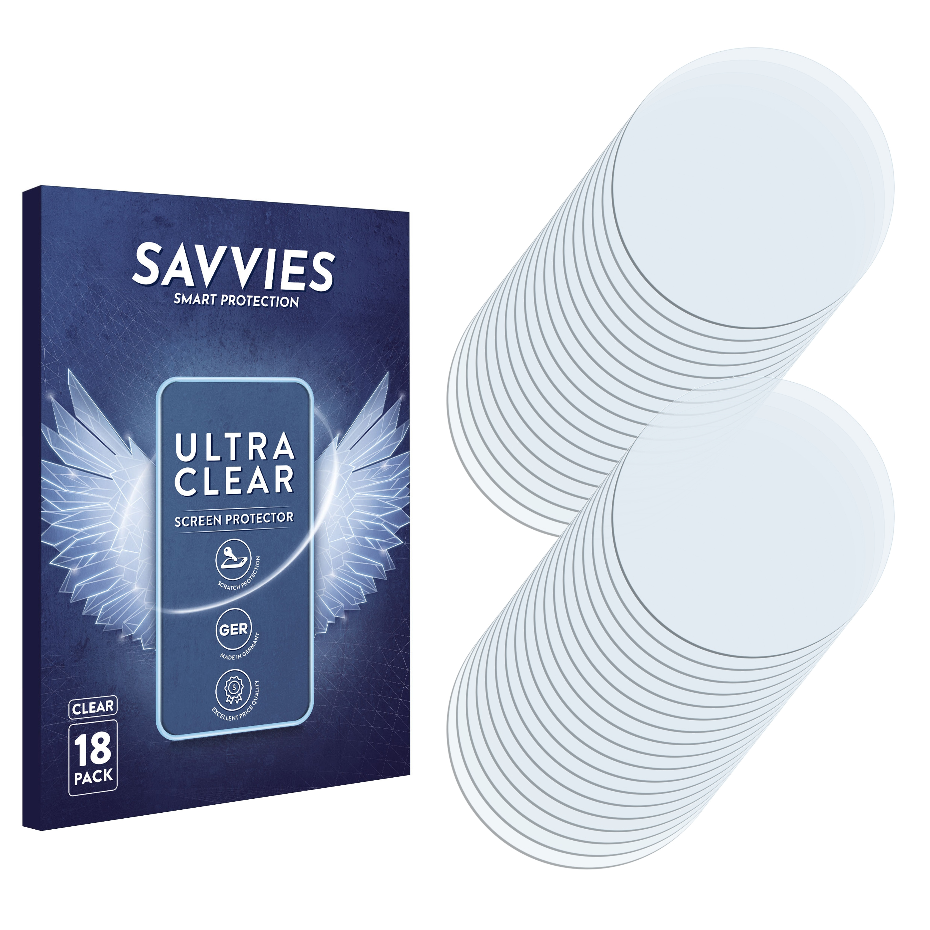 SAVVIES 18x klare Schutzfolie(für Oppo X5 Pro) Find