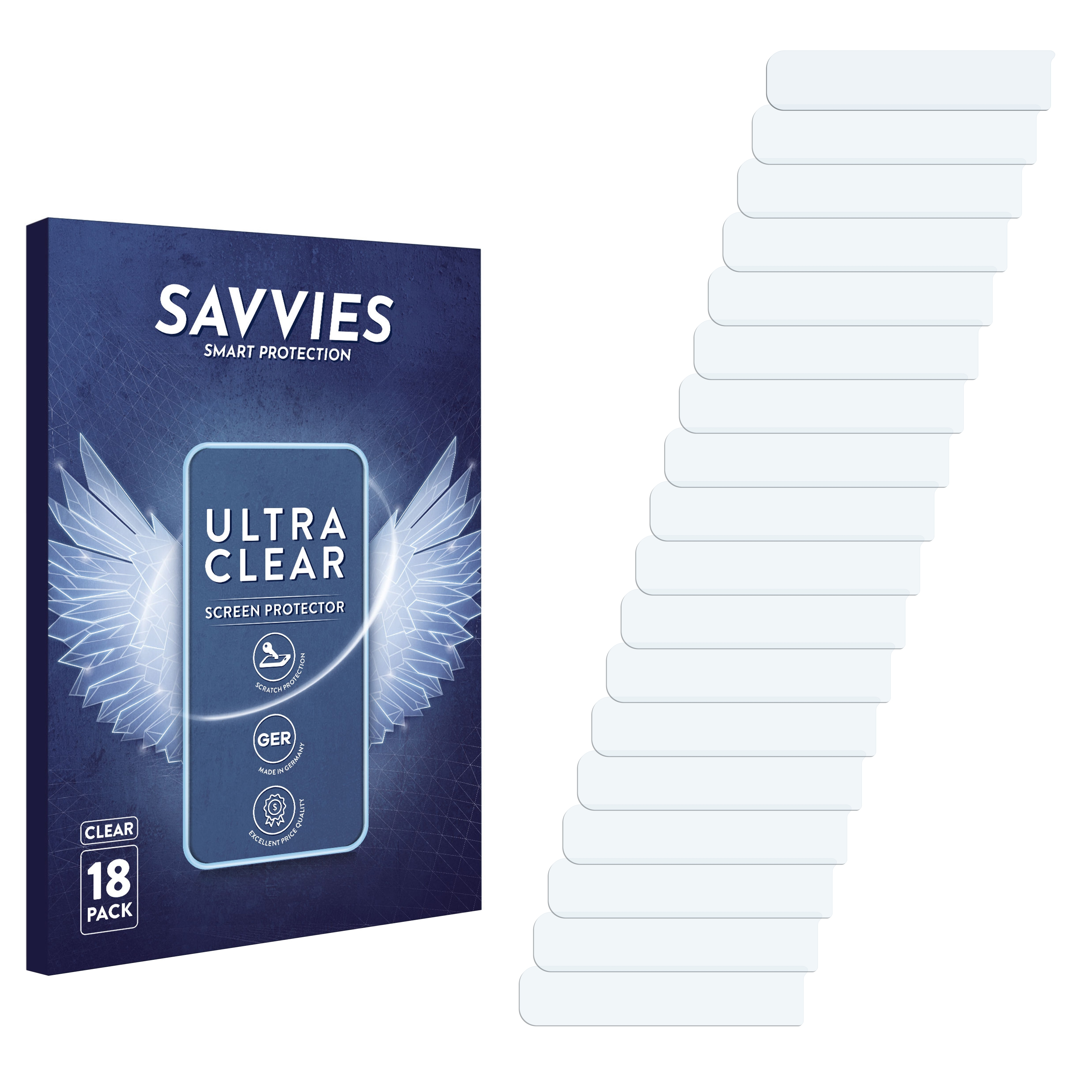 5G) SAVVIES S10 Galaxy 18x Samsung Schutzfolie(für klare