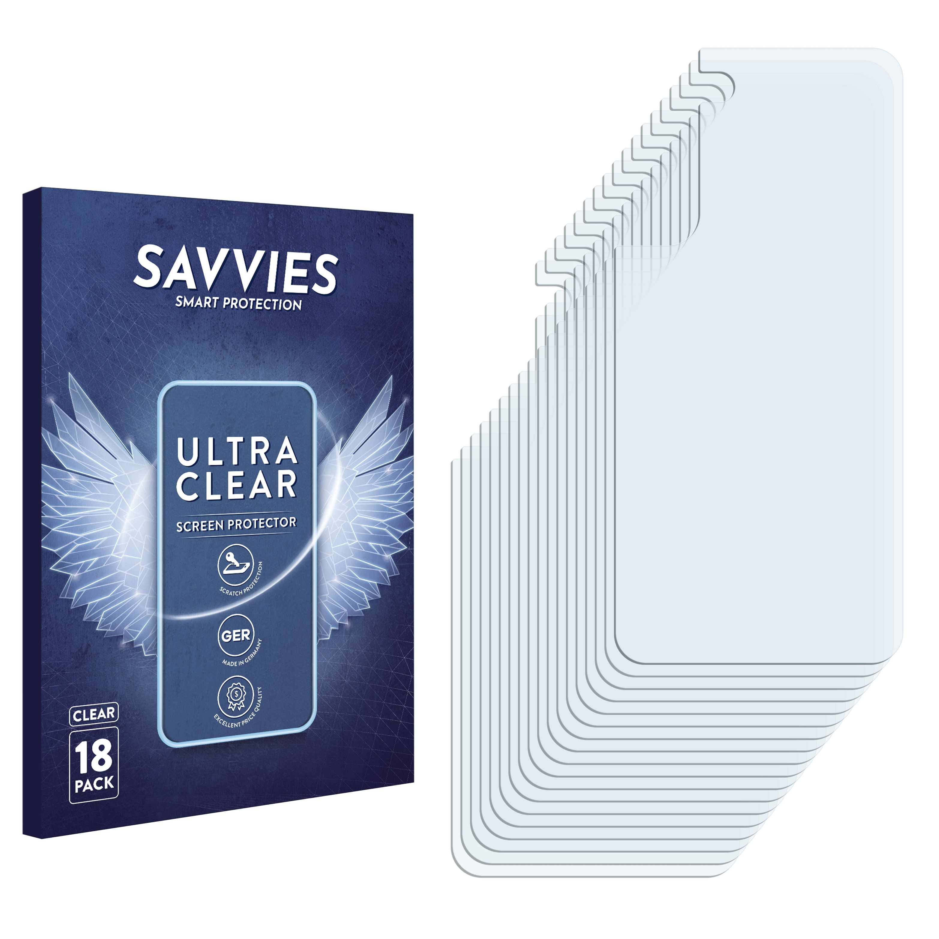 SAVVIES 18x 5G) Schutzfolie(für klare S22 Plus Galaxy Samsung