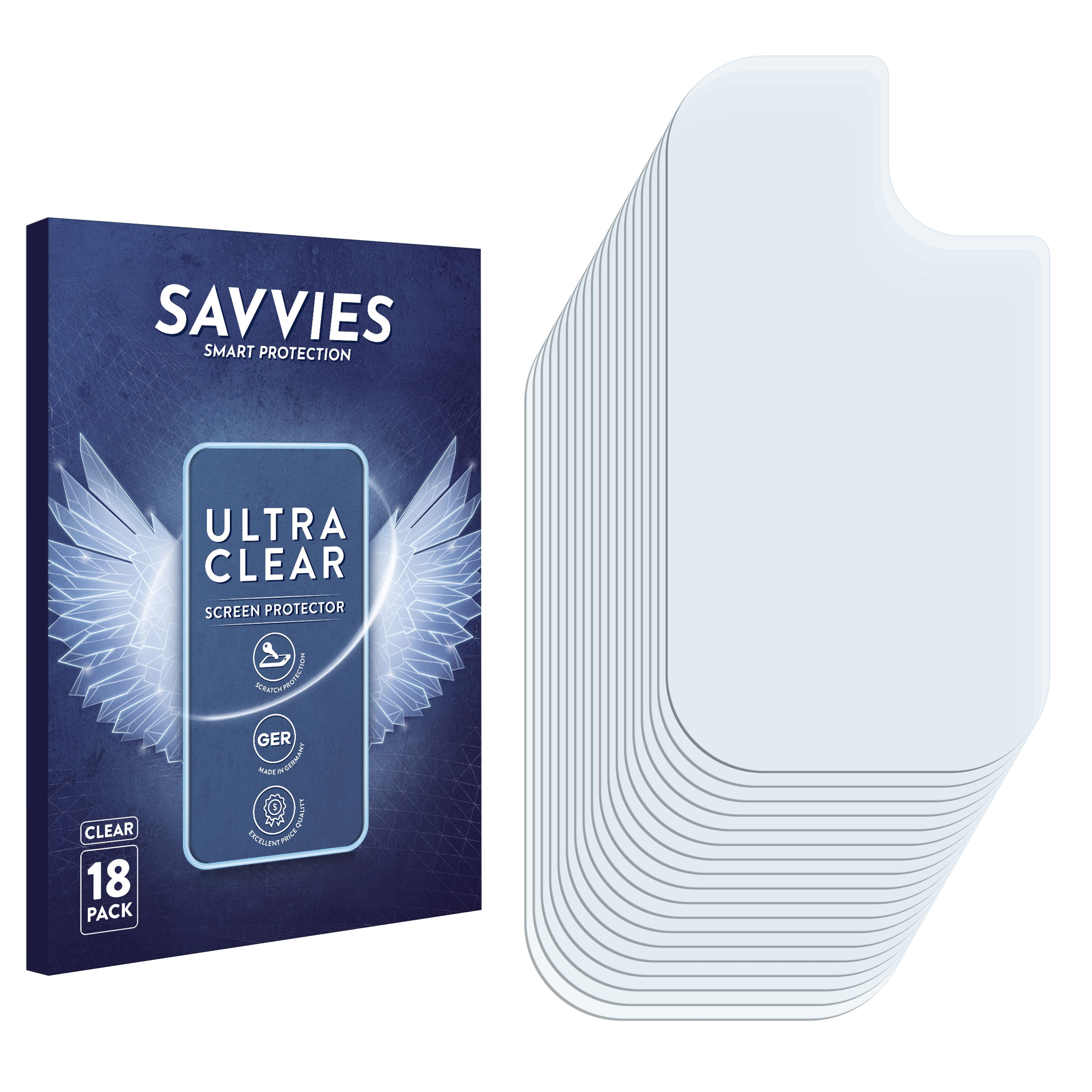 SAVVIES 18x klare Schutzfolie(für Galaxy Samsung M21)