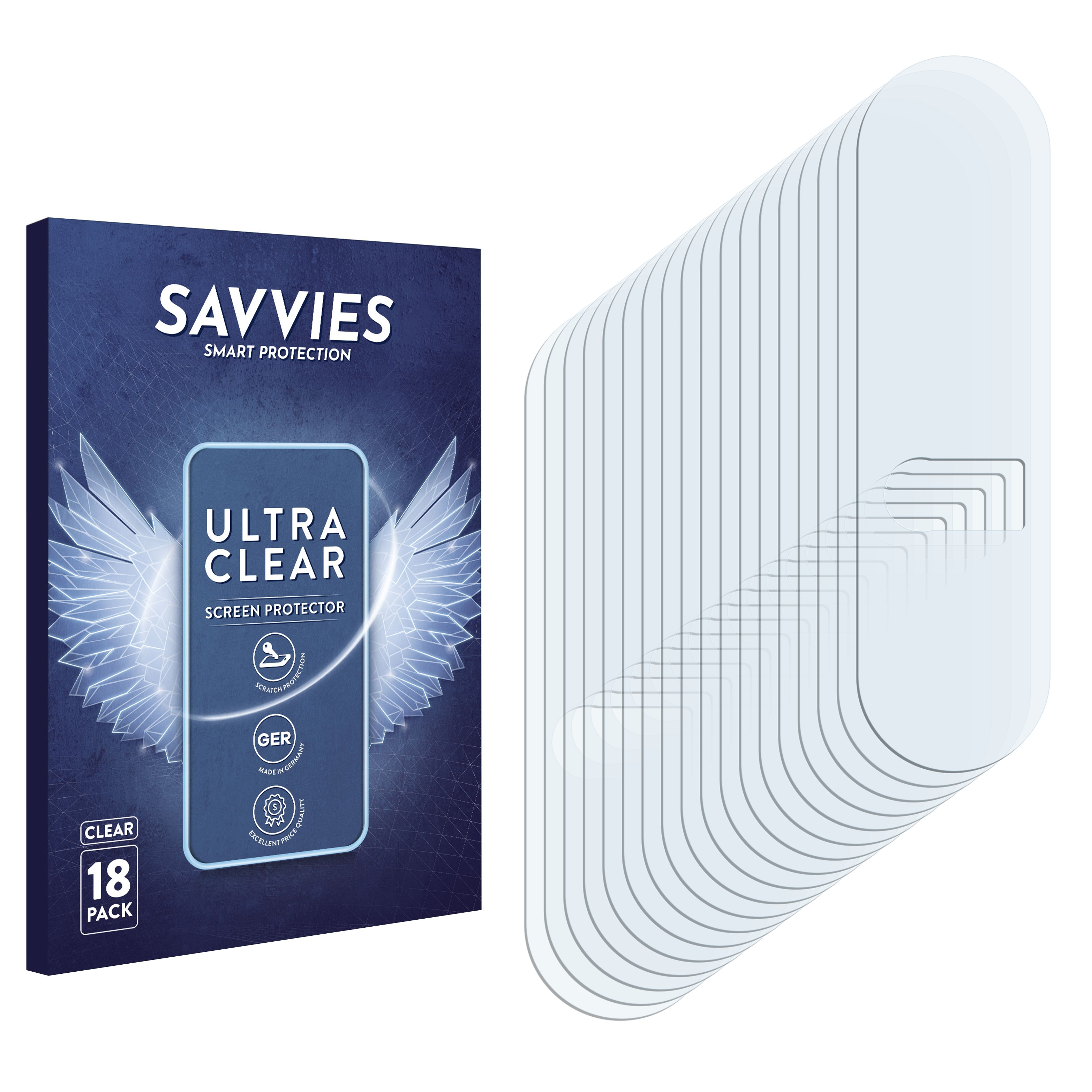 SAVVIES 18x klare Schutzfolie(für Sony III) Xperia 1