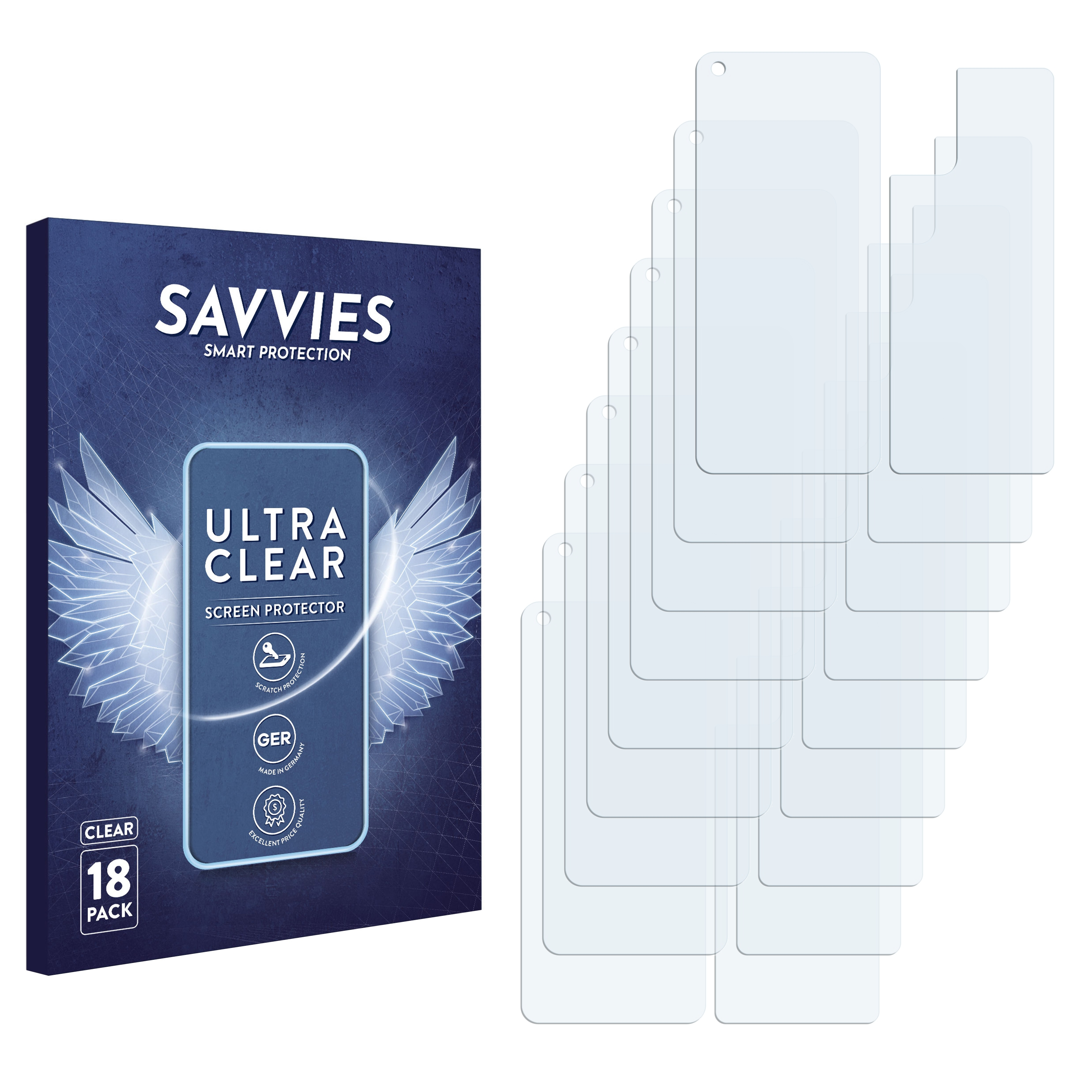 SAVVIES 18x klare Schutzfolie(für ASUS 8) ZenFone