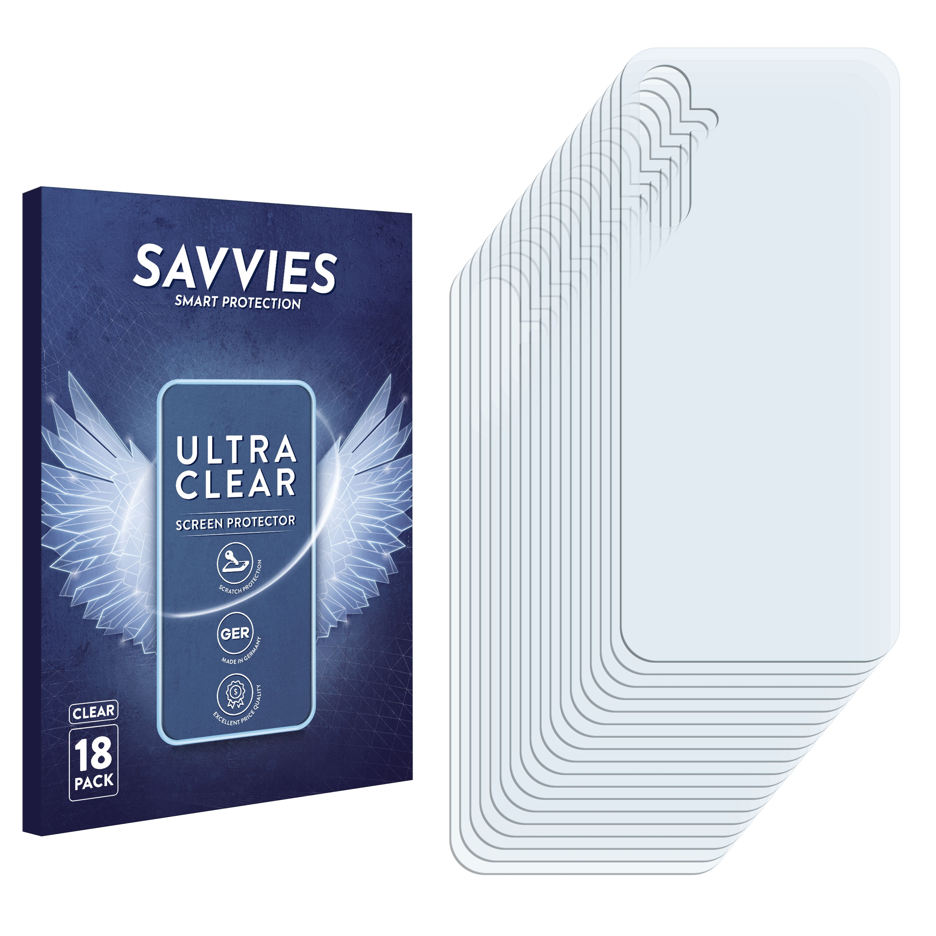 SAVVIES 18x klare Schutzfolie(für 5G) Galaxy A14 Samsung