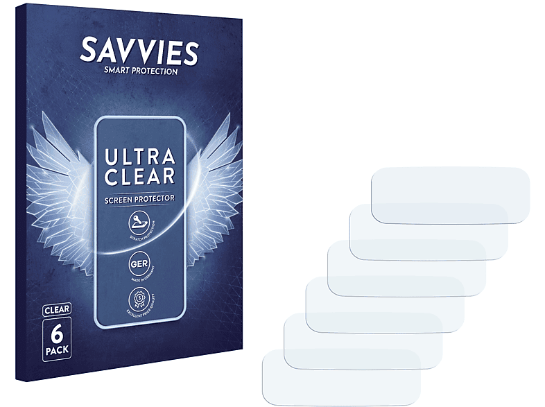 SAVVIES 6x klare Schutzfolie(für Doss SoundBox Plus)