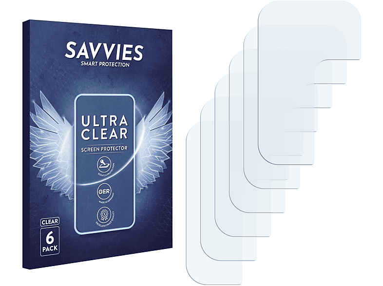 SAVVIES 6x klare Schutzfolie(für Motorola Moto G10 Power)