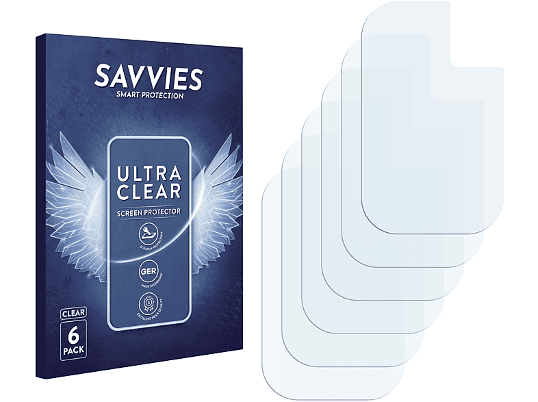 SAVVIES 6x klare Schutzfolie(für Xiaomi Poco M3)