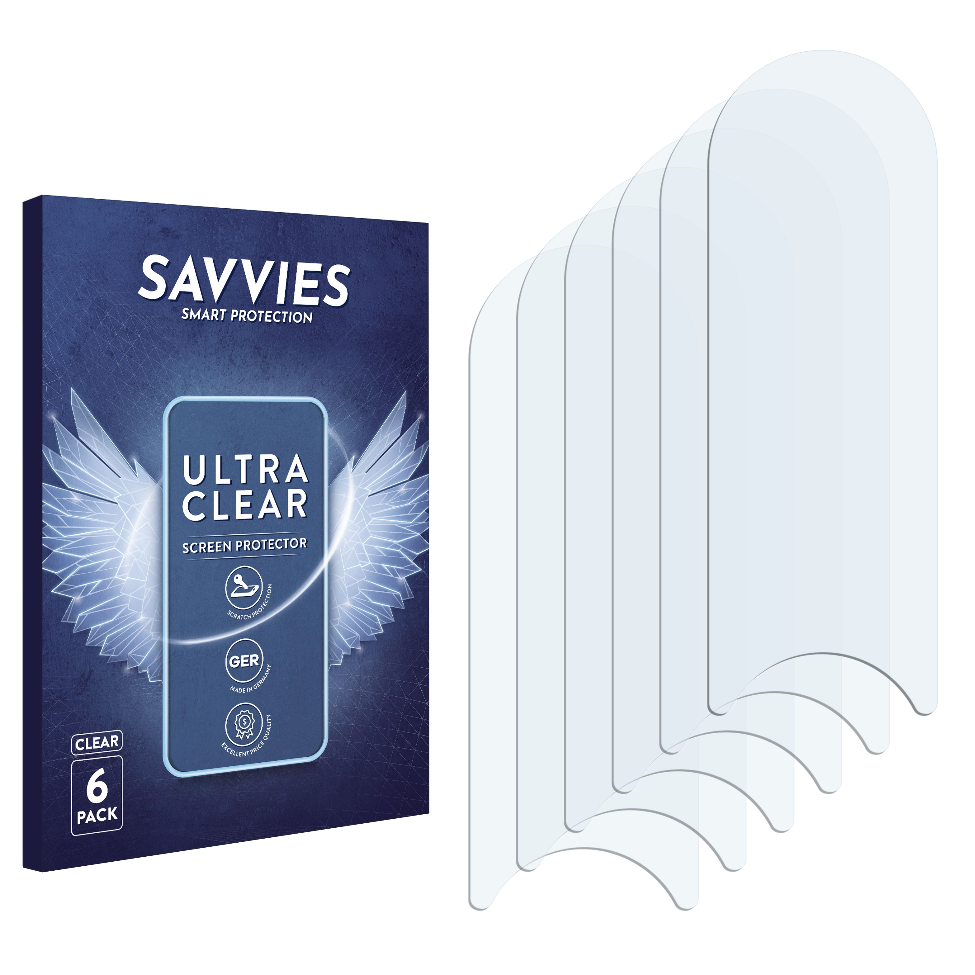 SAVVIES 6x klare Schutzfolie(für Tab Galaxy Ultra WiFi) S8 Samsung