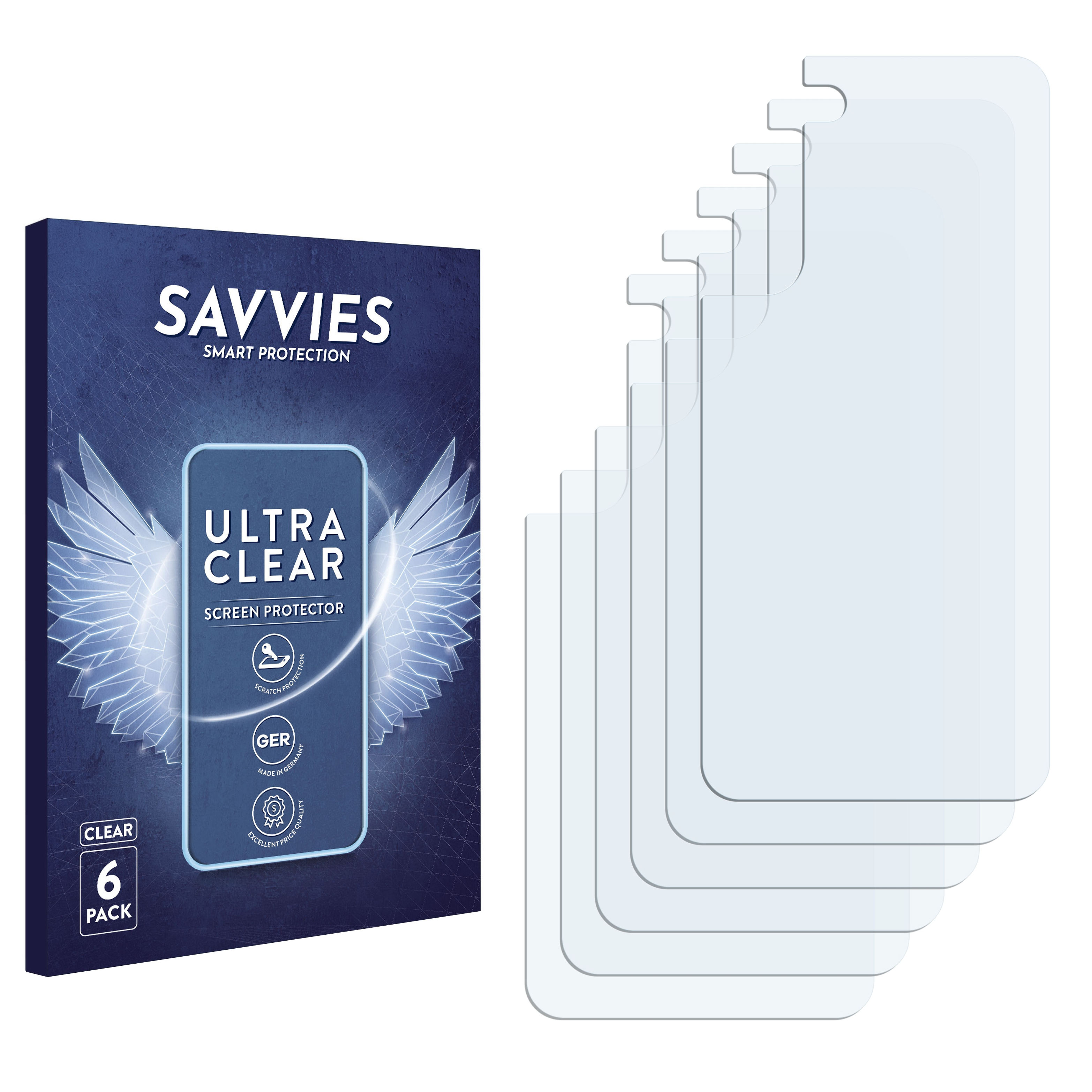 SAVVIES Plus Galaxy 6x 5G) klare Schutzfolie(für S22 Samsung