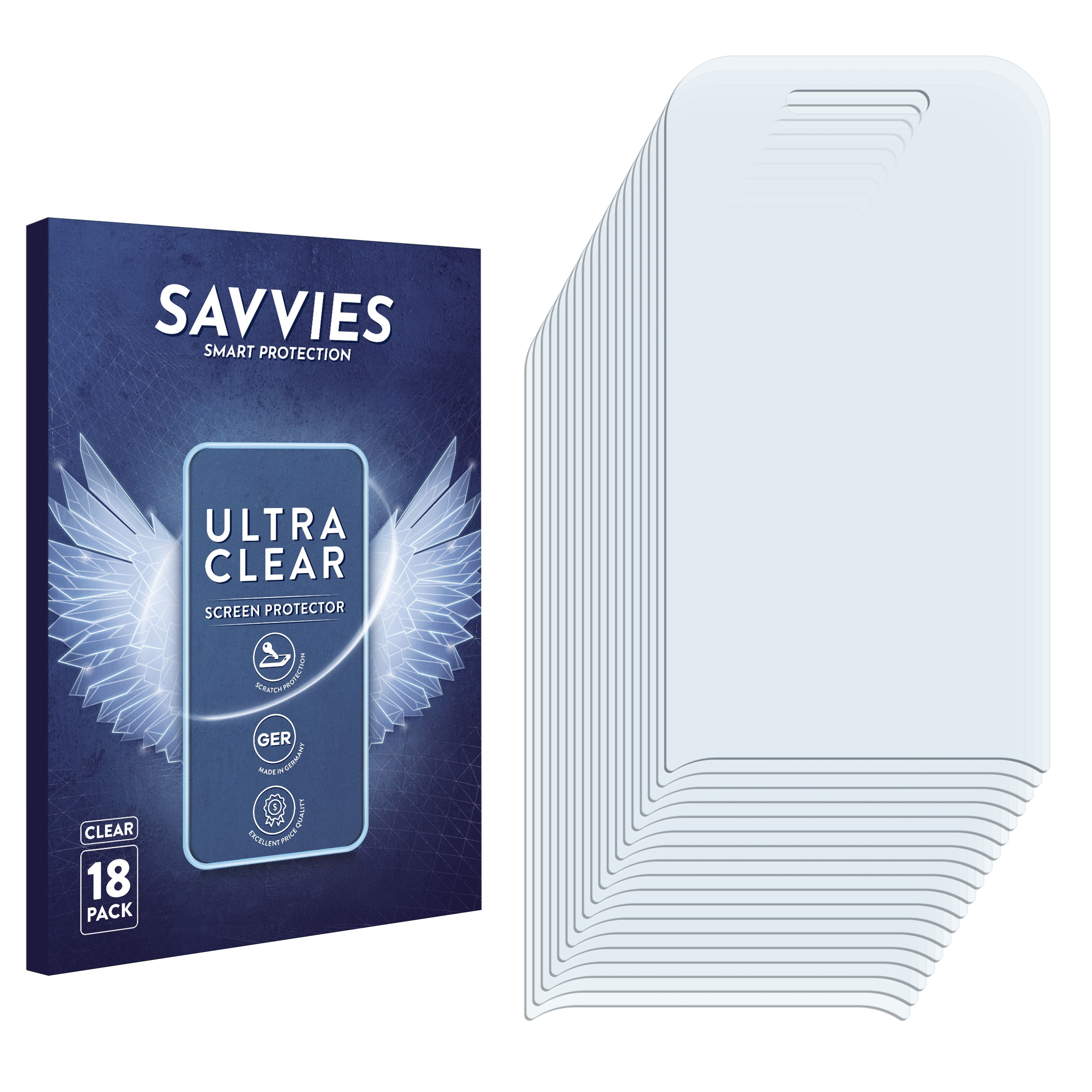 SAVVIES 18x Nokia klare Flip) Schutzfolie(für 2760