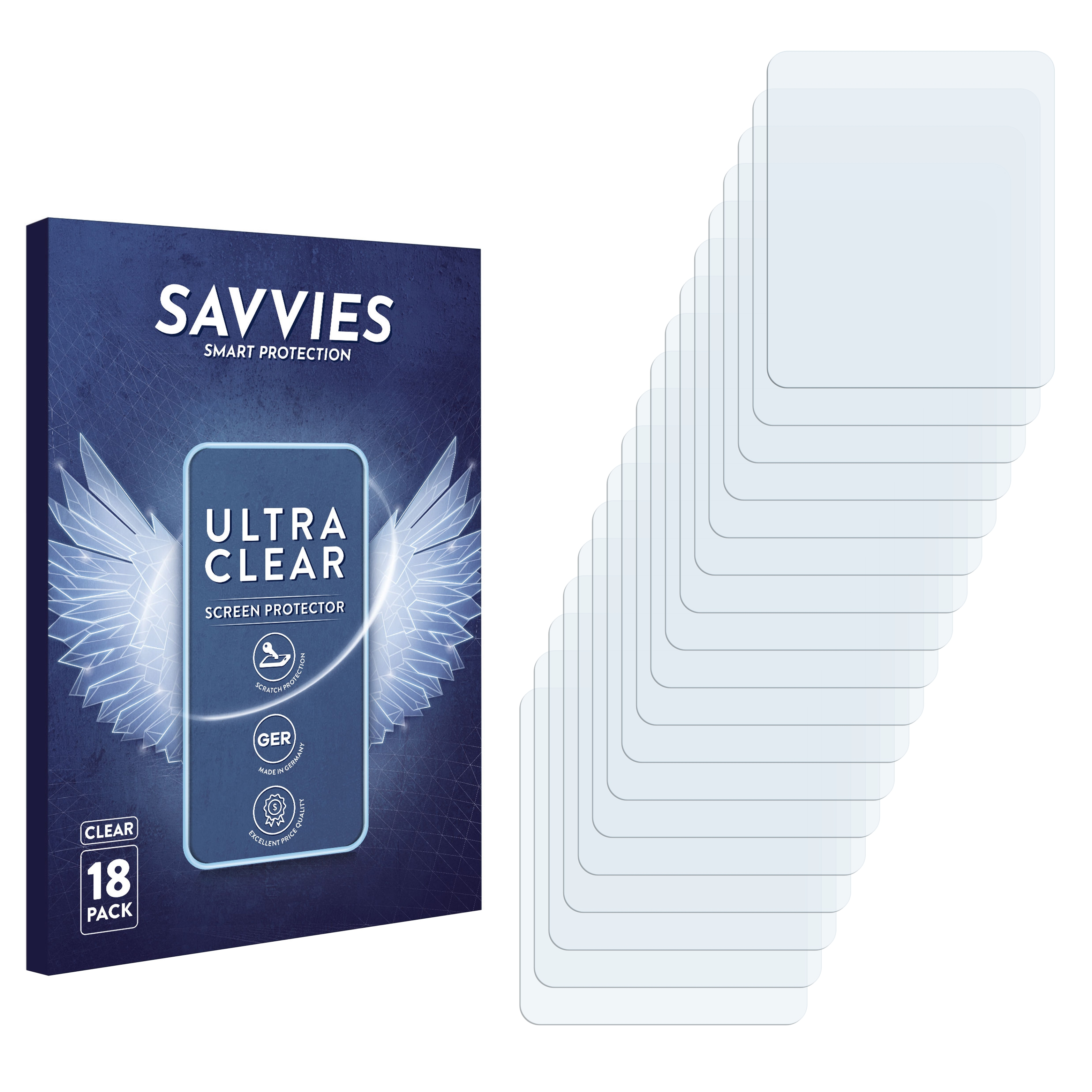 18x klare TP50) SAVVIES Schutzfolie(für ThermoPro