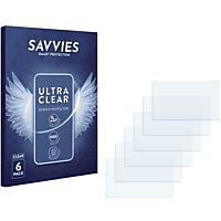 SAVVIES 6x klare Schutzfolie(für Nextbase 422GW)