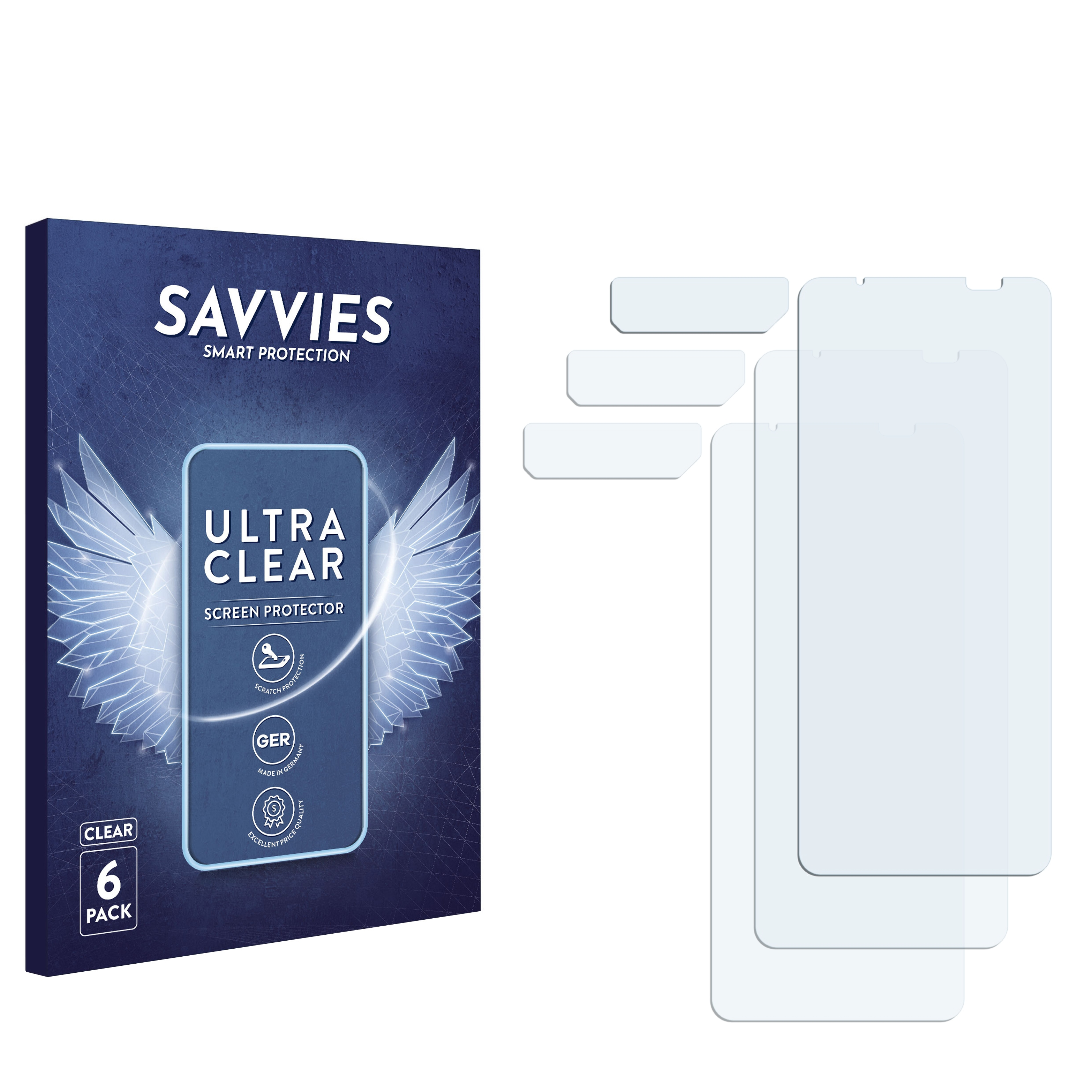 SAVVIES 6x Ultimate) Phone ASUS 7 ROG Schutzfolie(für klare