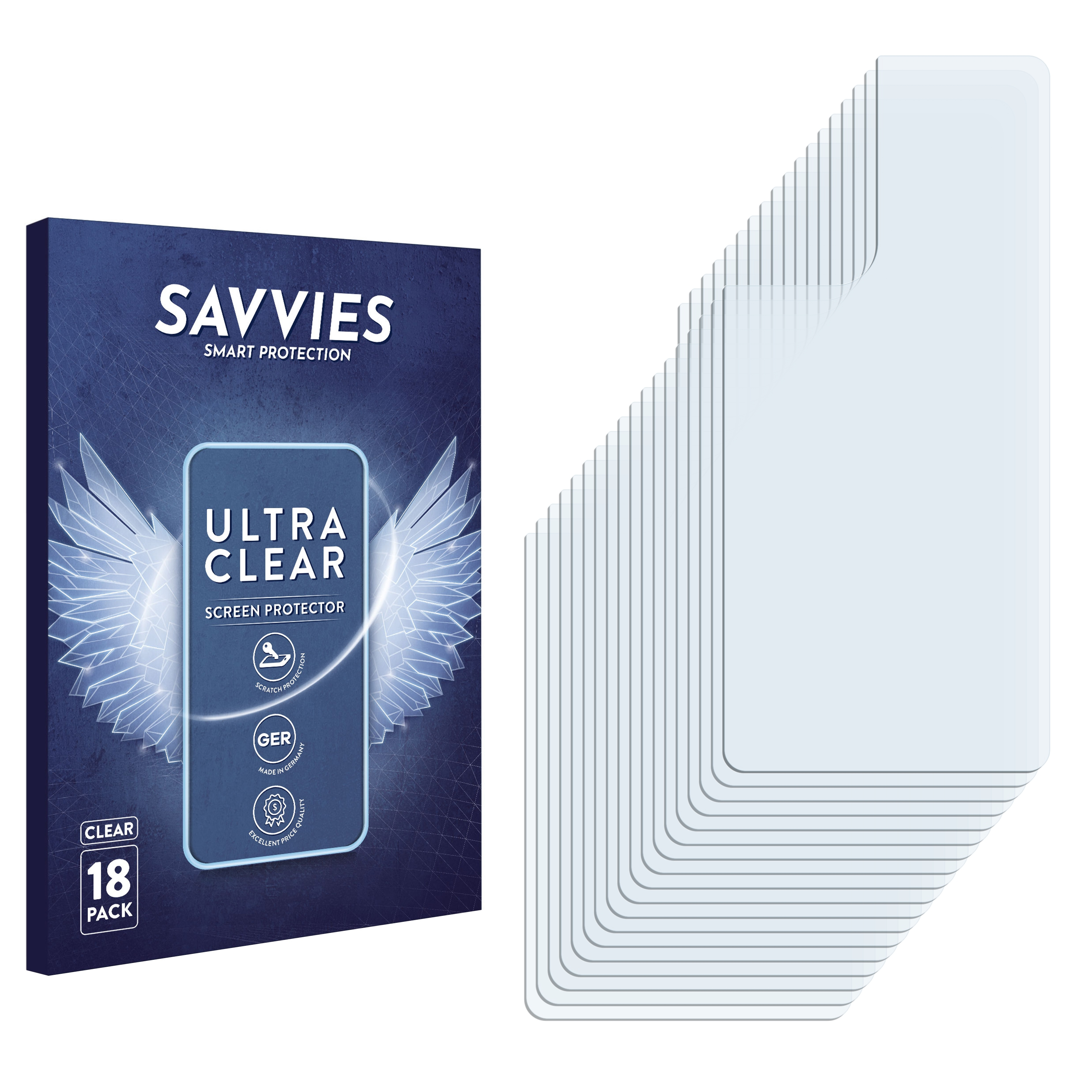 SAVVIES 18x klare Schutzfolie(für Samsung 5G) A53 Galaxy