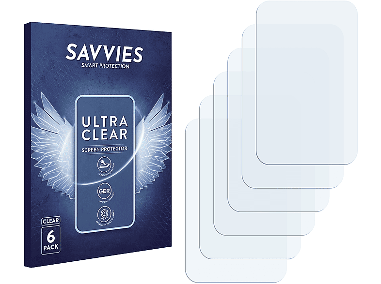 SAVVIES 6x klare Schutzfolie(für Medtrum A7+ TouchCare)