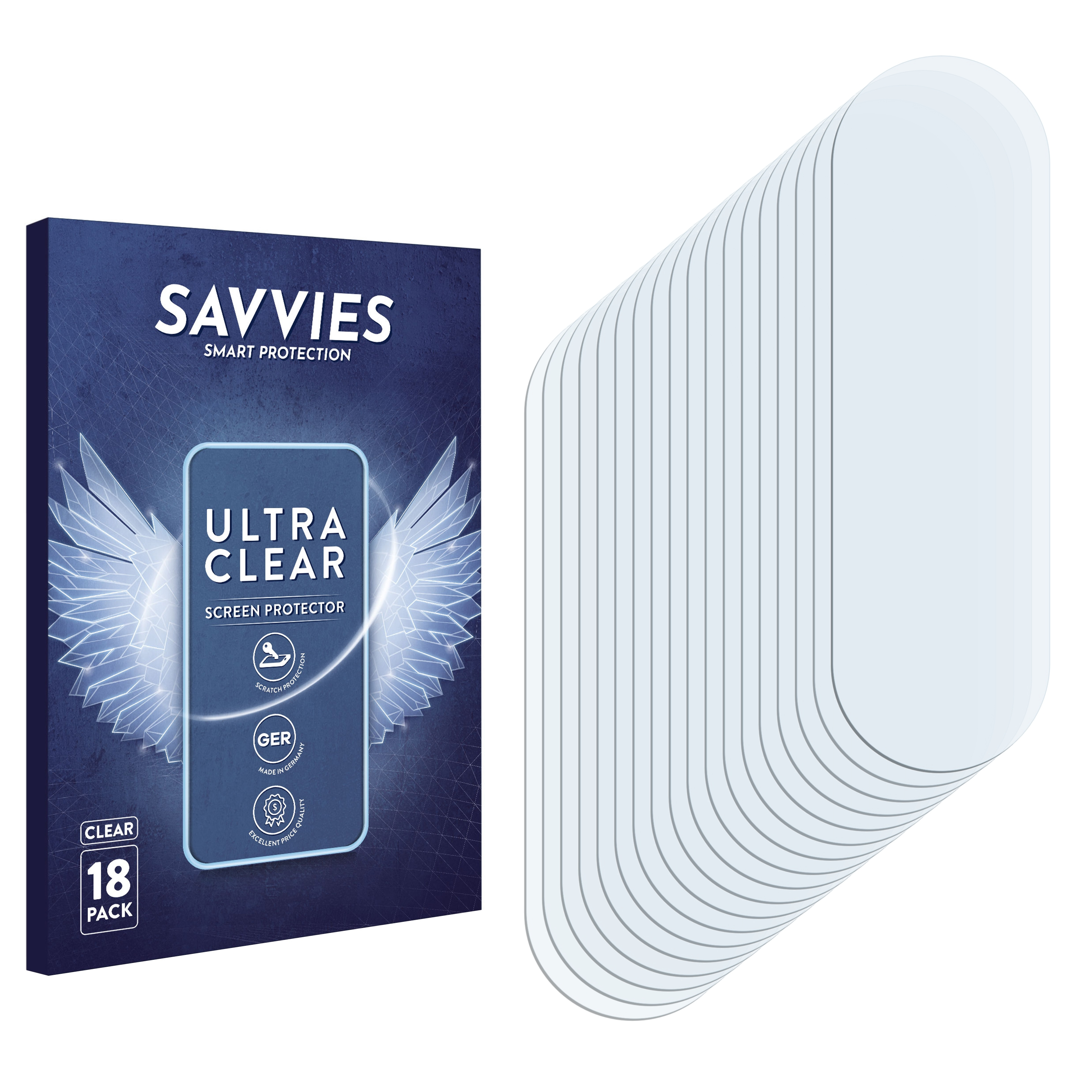 Galaxy Samsung klare SAVVIES Schutzfolie(für 18x A20s)