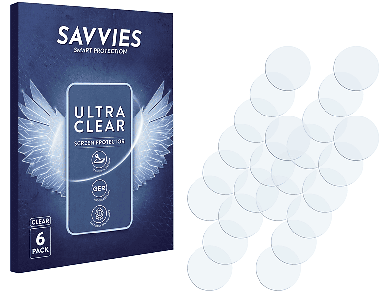 SAVVIES 6x klare Schutzfolie(für Motorola Edge S)