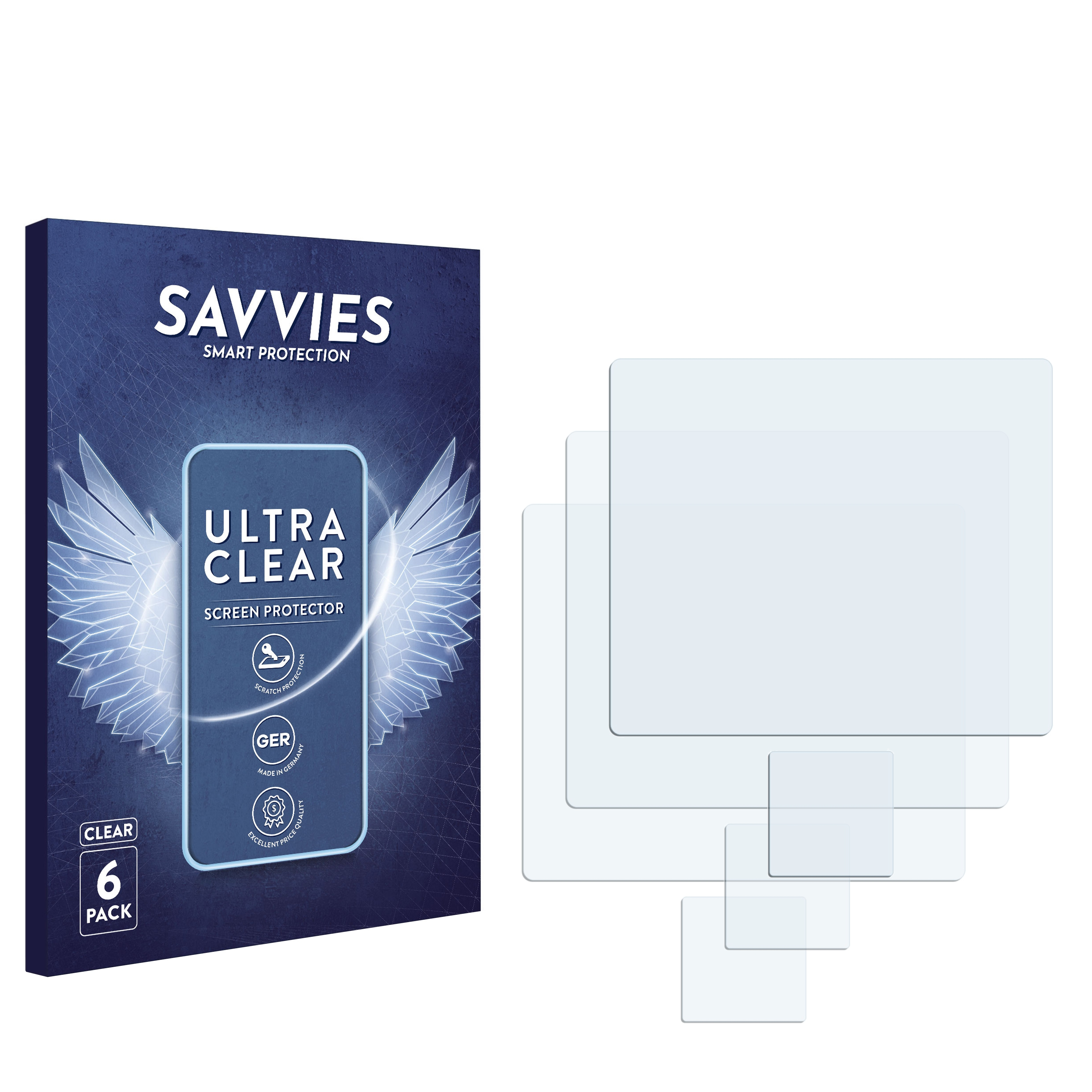 SAVVIES 6x 100C) klare Schutzfolie(für Hasselblad X2D
