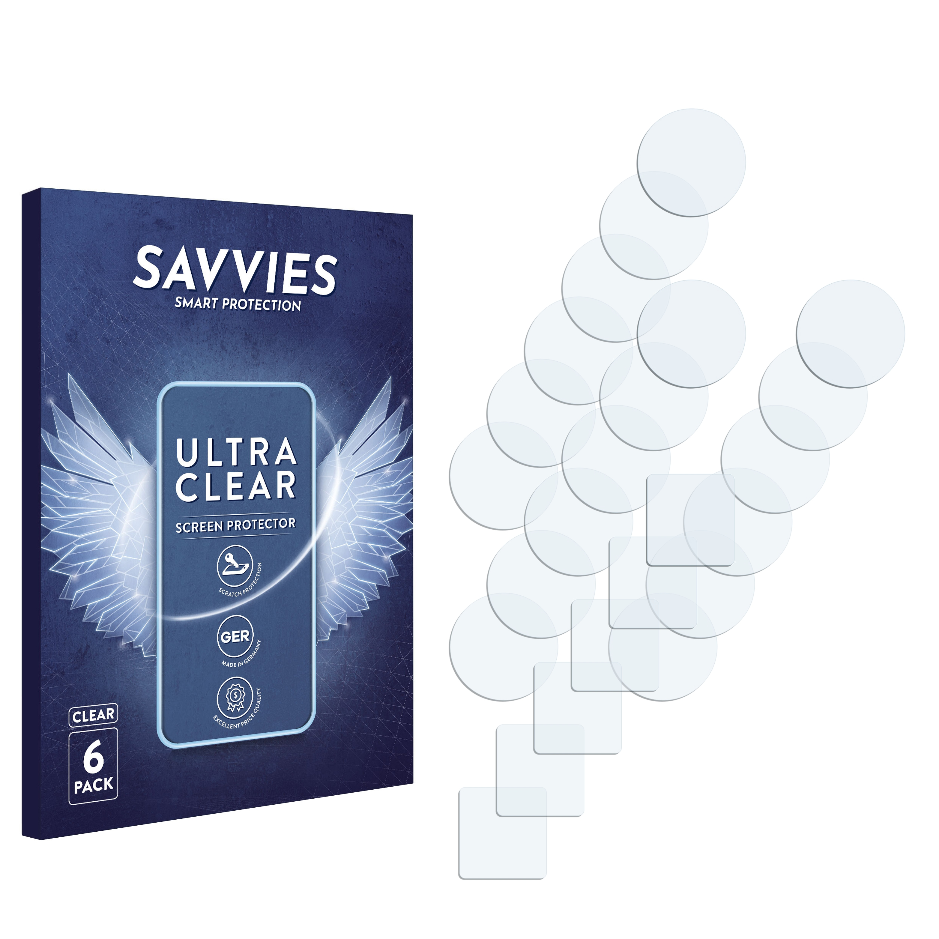 5G) Ultra SAVVIES 6x 30 Axon ZTE Schutzfolie(für klare