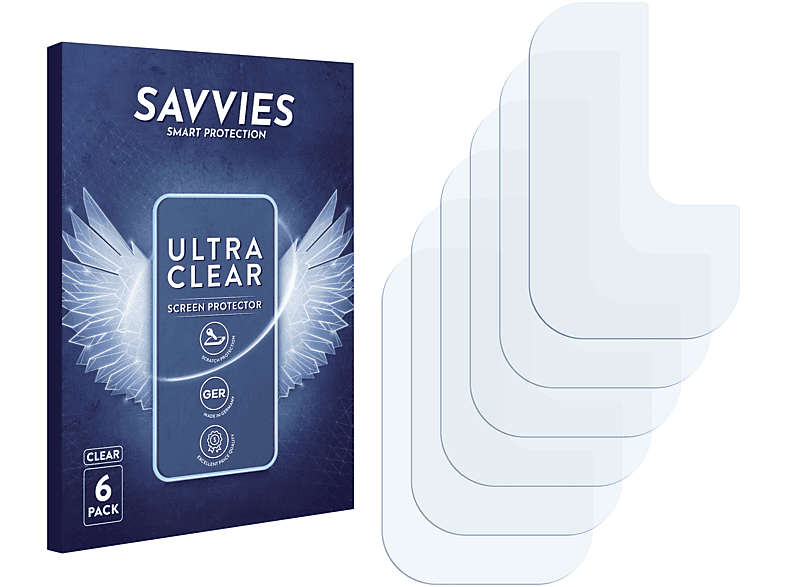 SAVVIES 6x klare Schutzfolie(für OnePlus 8T)