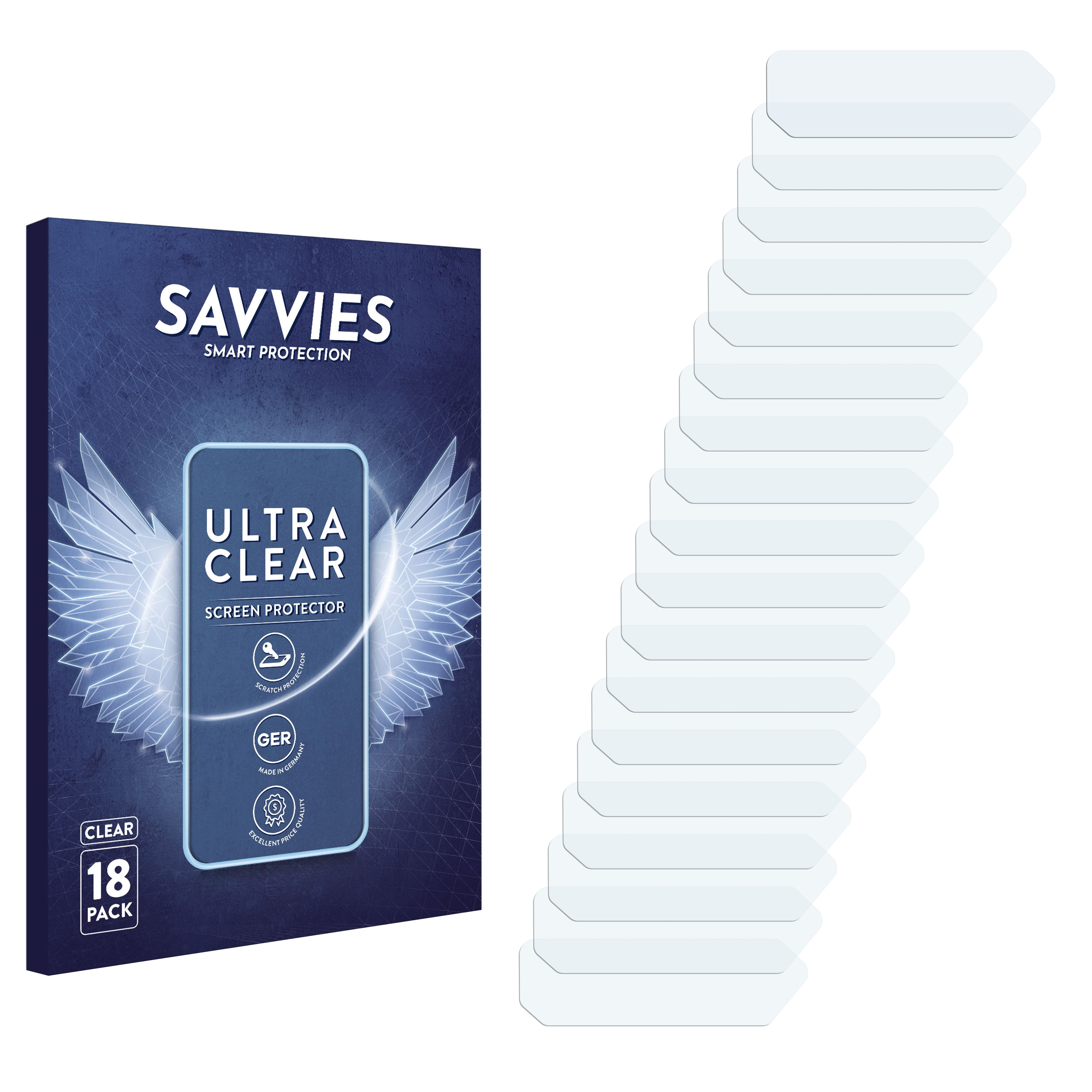 SAVVIES 18x klare Schutzfolie(für ROG Phone ASUS 5s)