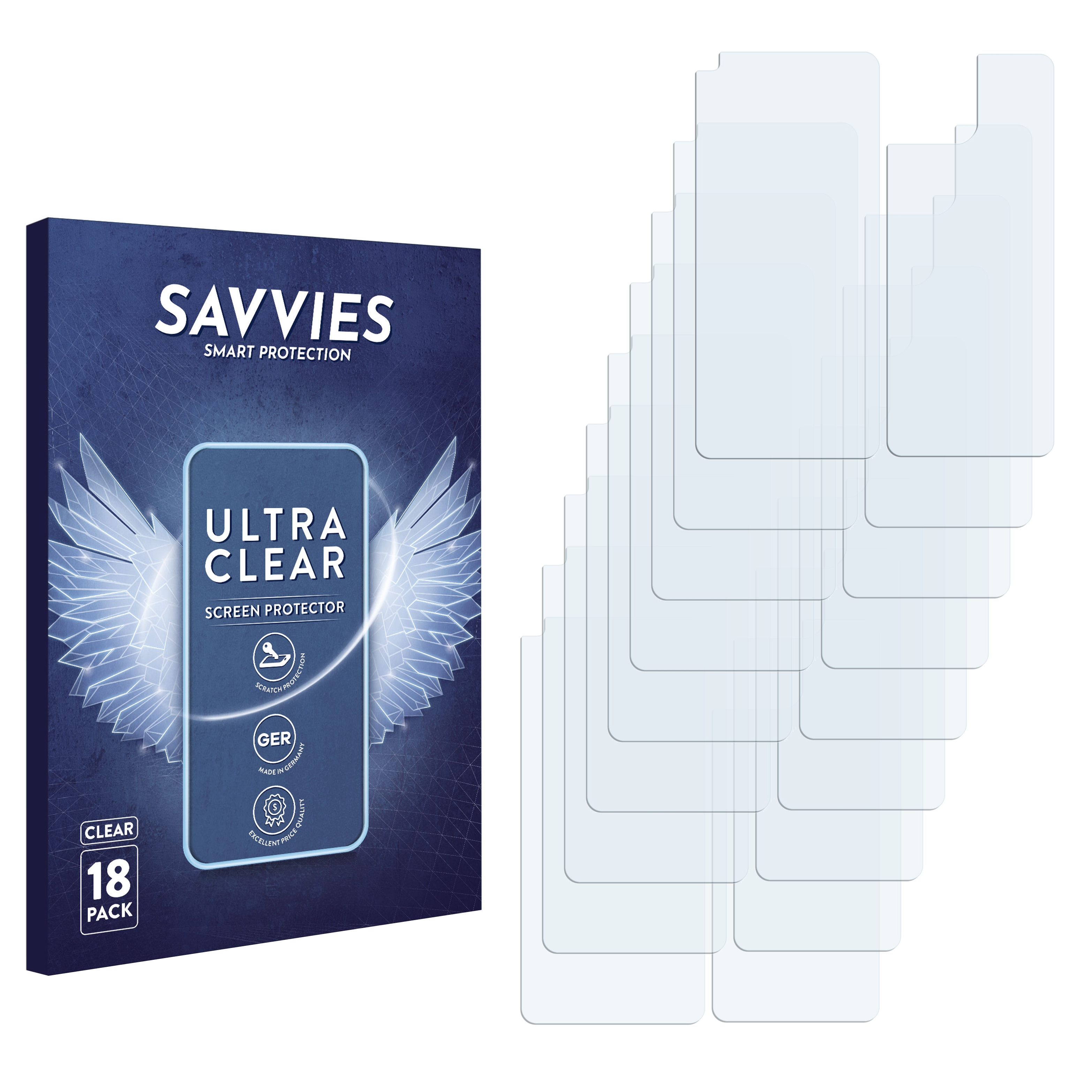 SAVVIES Lite 18x Schutzfolie(für Xiaomi 5G klare NE) 11