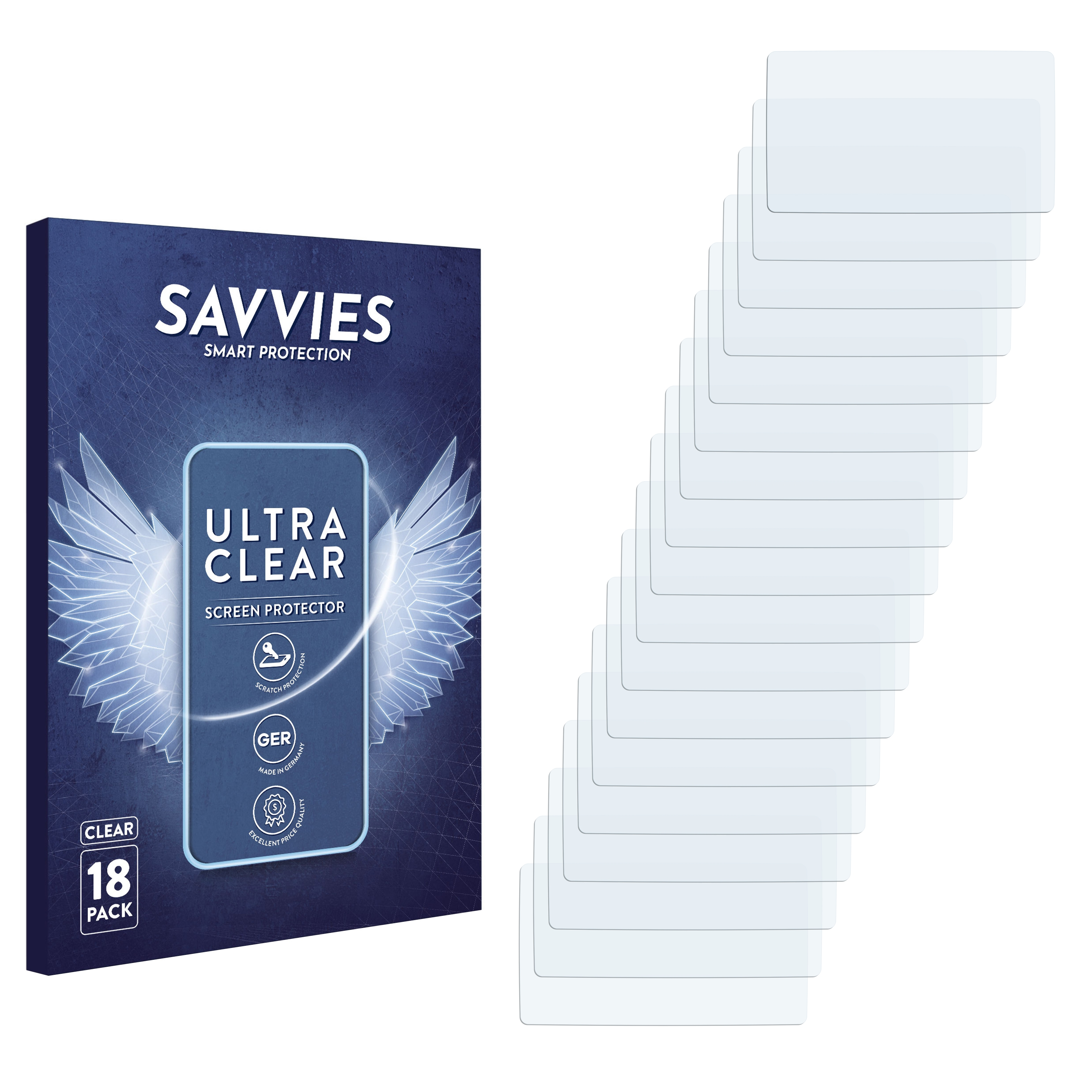 SAVVIES 18x klare Schutzfolie(für SoyMomo 2.0) Tablet Lite