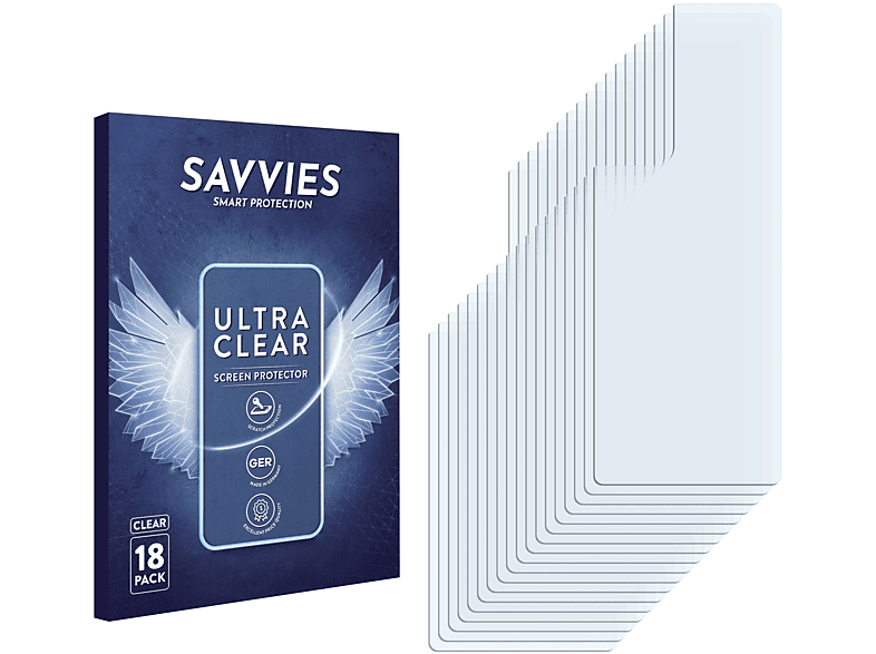 SAVVIES 18x klare Schutzfolie(für Oppo X3 Neo) Find