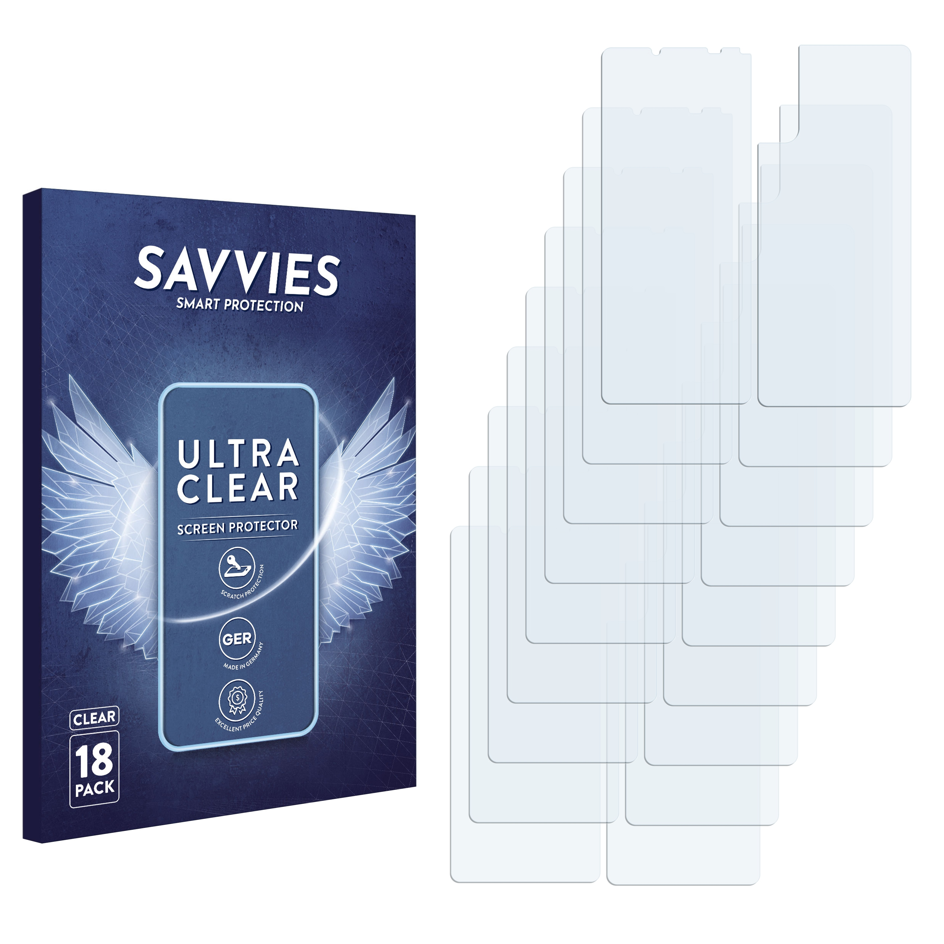 SAVVIES 18x klare Schutzfolie(für III) 10 Sony Xperia