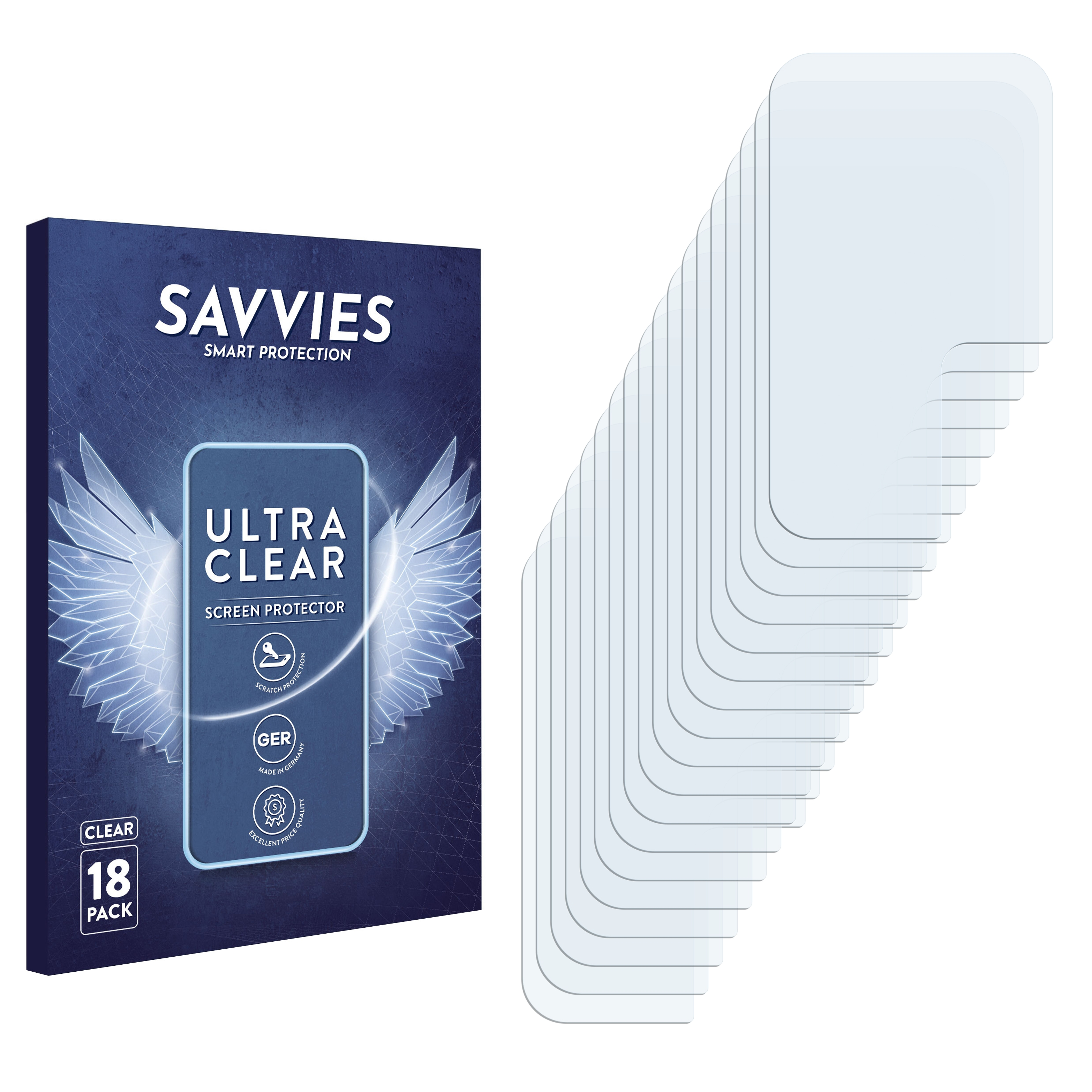 SAVVIES 18x klare Schutzfolie(für realme X7 Max 5G)