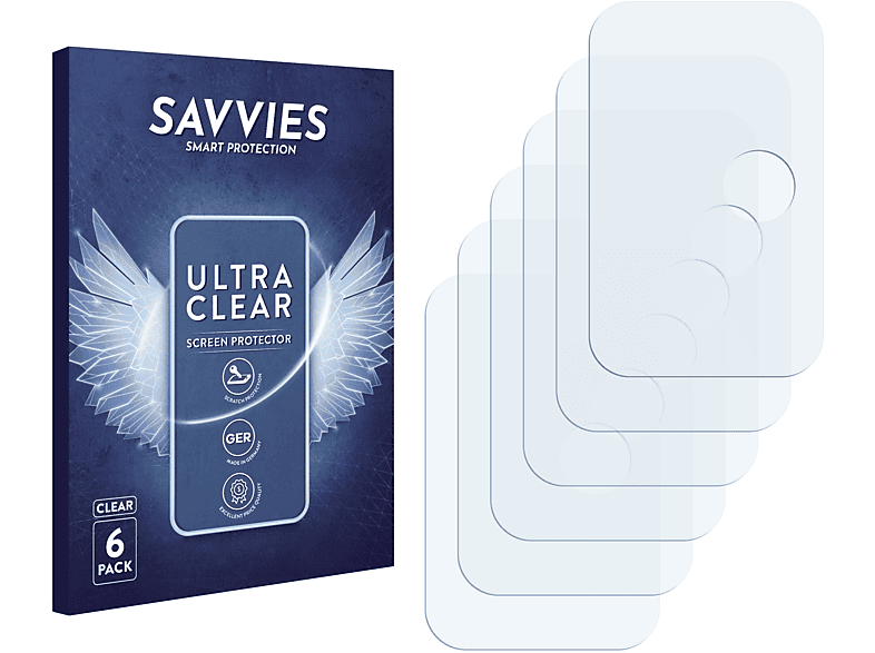 SAVVIES 6x klare Schutzfolie(für Xiaomi Redmi 10 Prime)