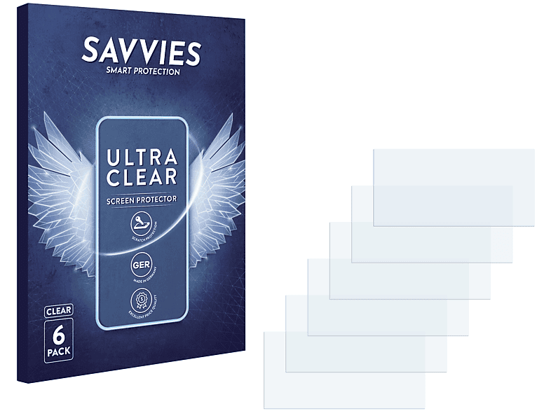 SAVVIES 6x klare Schutzfolie(für Sony VGN-P11Z/Q)