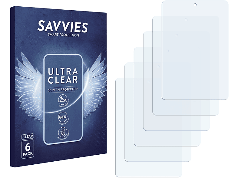 SAVVIES 6x klare Schutzfolie(für Ainol Novo8 Mini)