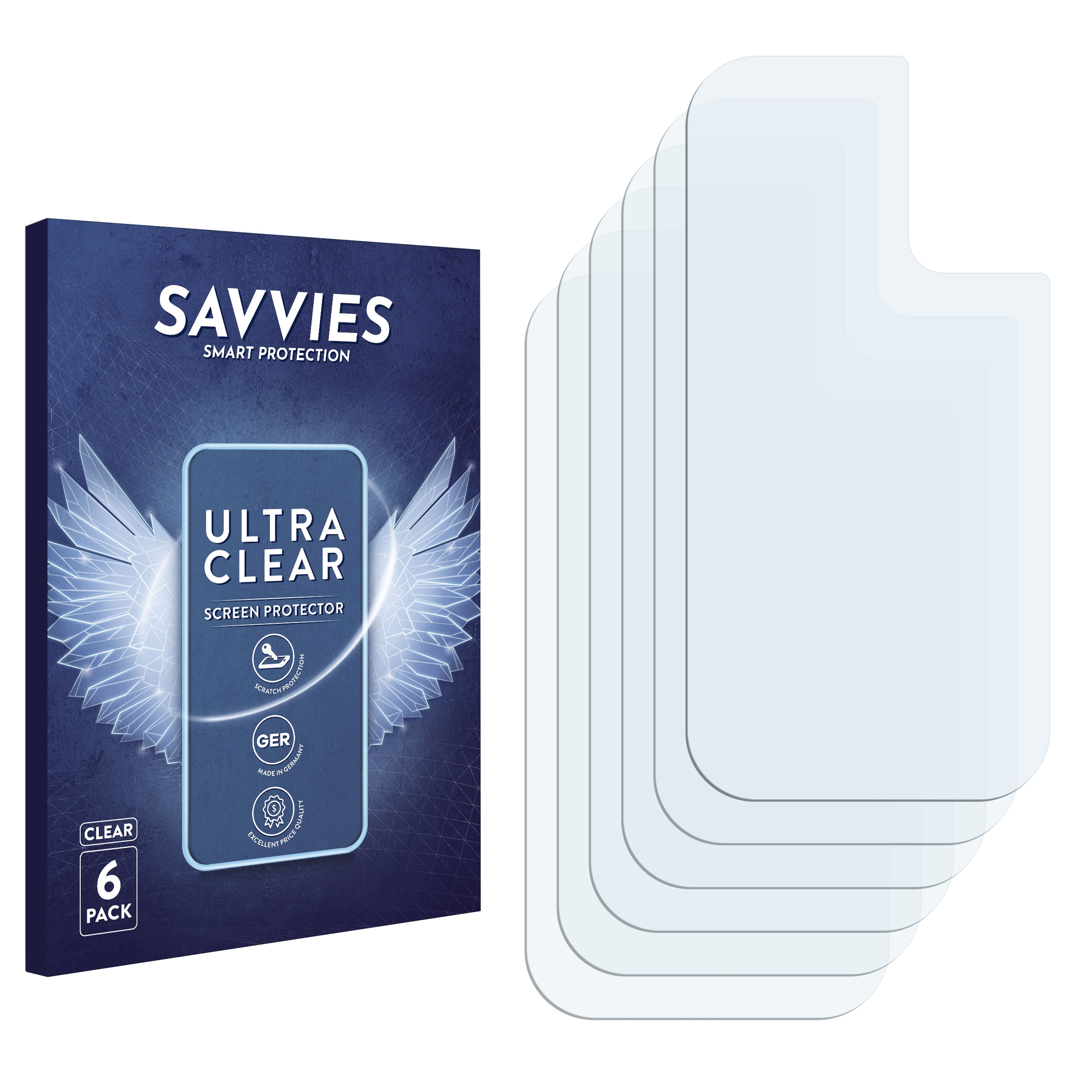SAVVIES 6x klare Schutzfolie(für Alcatel 2021) 1S
