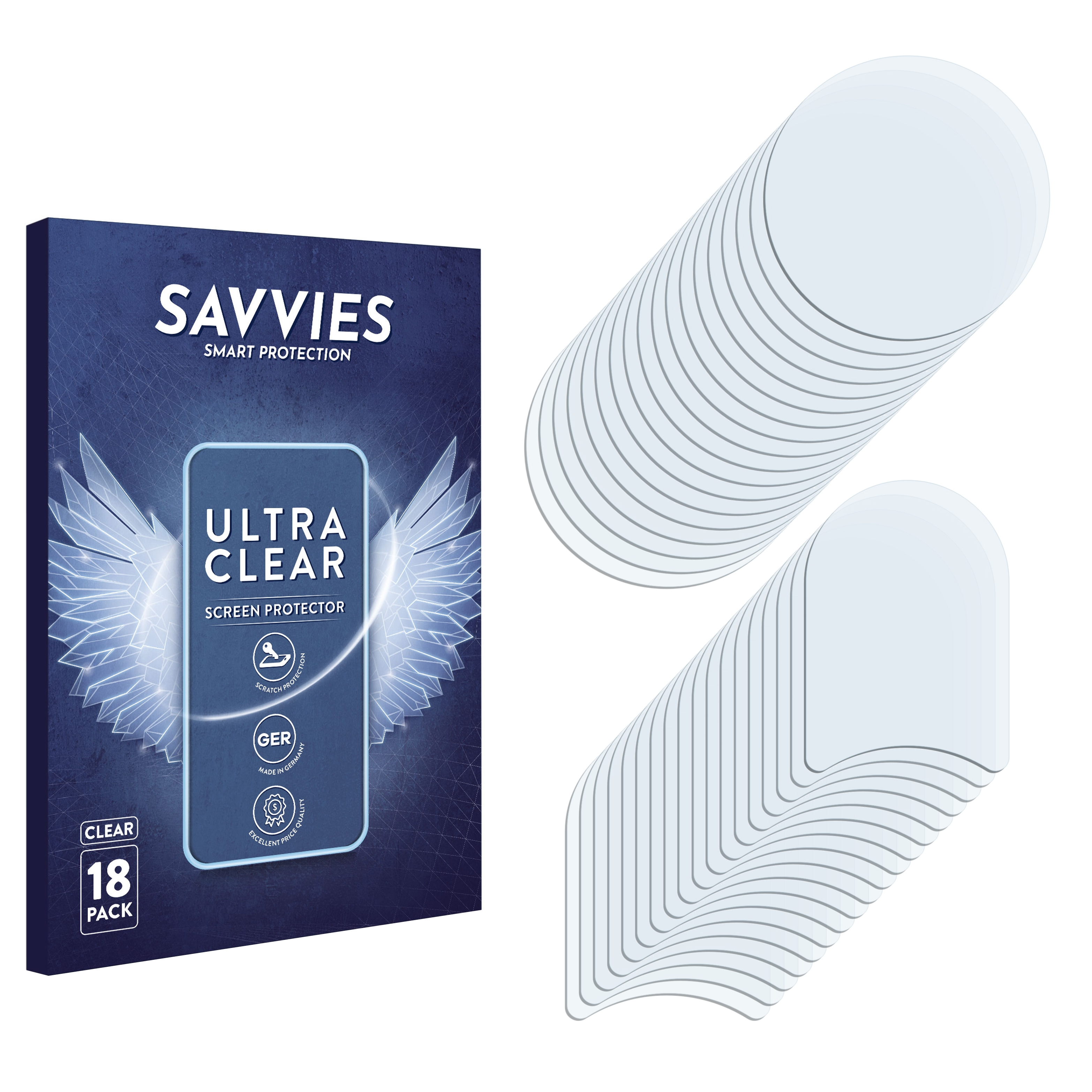 SAVVIES 18x klare Moto Motorola E6s) Schutzfolie(für