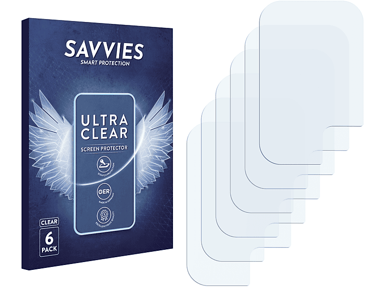 SAVVIES 6x klare Schutzfolie(für Samsung Galaxy M31 Prime)