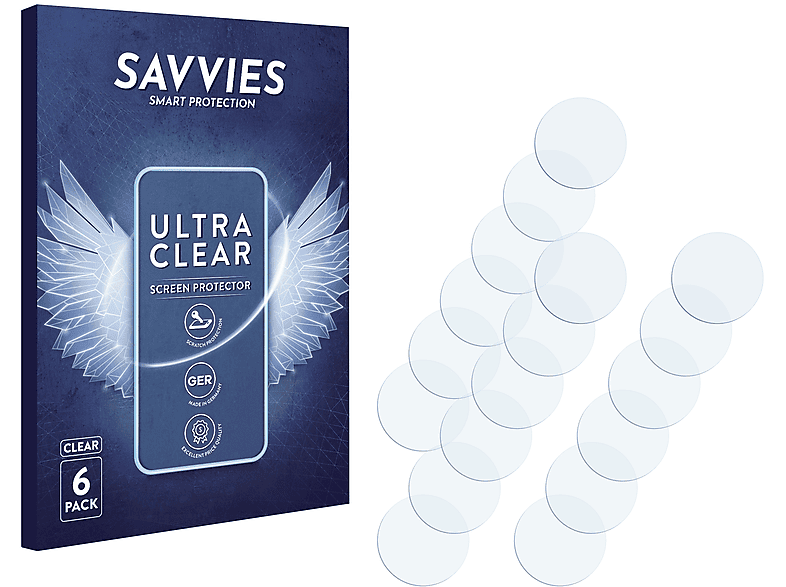 SAVVIES 6x klare Schutzfolie(für Motorola Moto G9 Power (NUR Kamera))