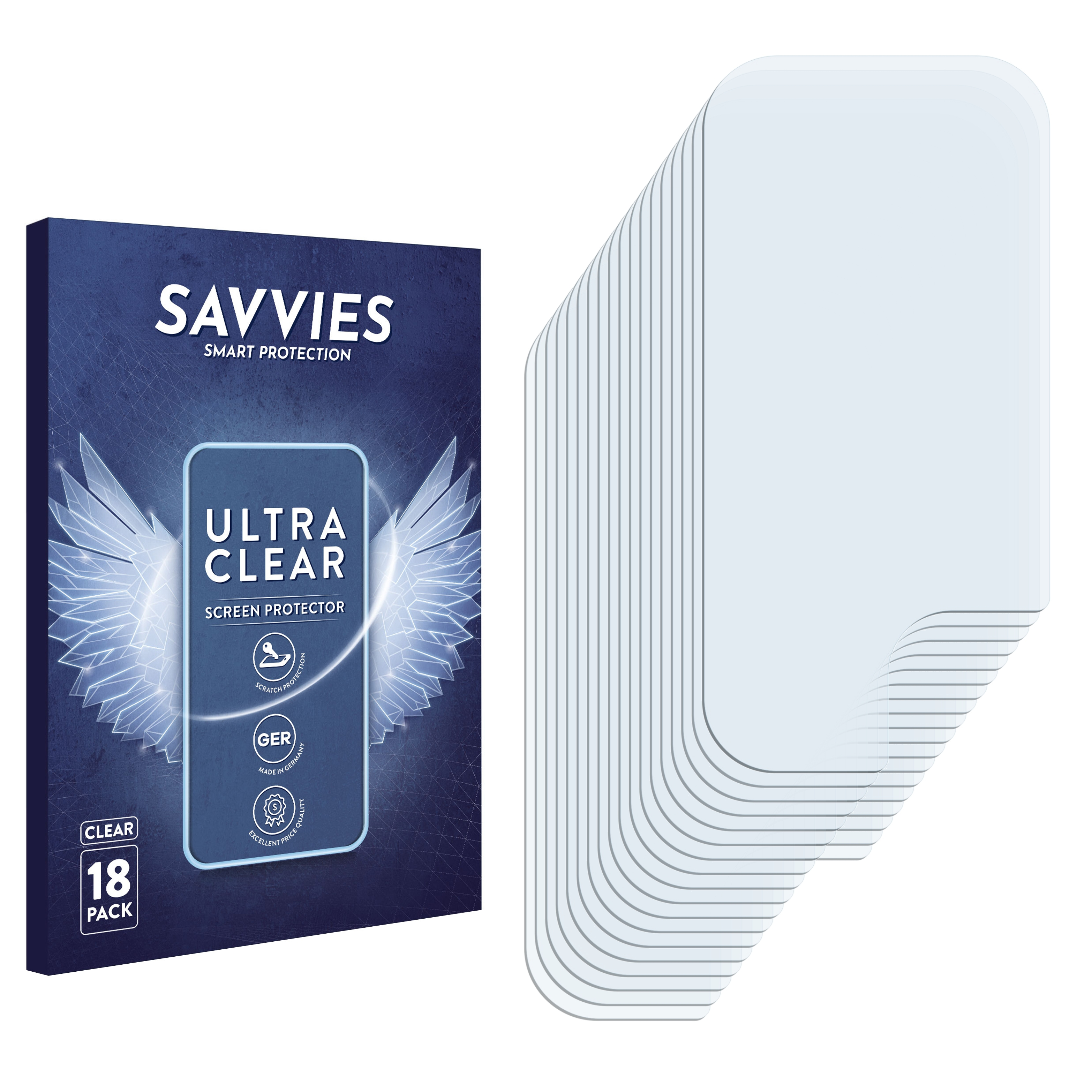 SAVVIES 18x klare Schutzfolie(für Xiaomi Pro Mi 10T 5G)